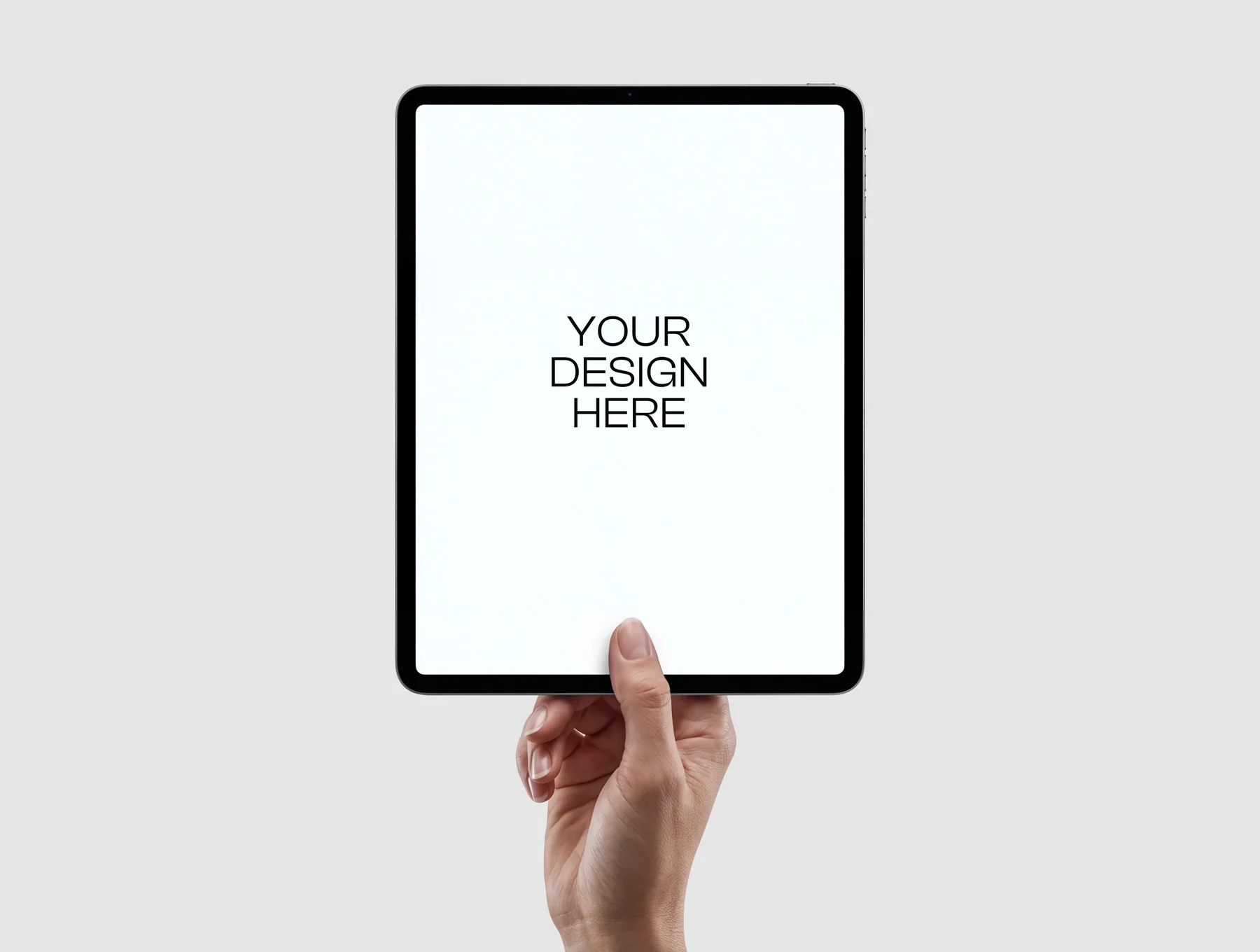 Hand Holding Tablet Mockup 2