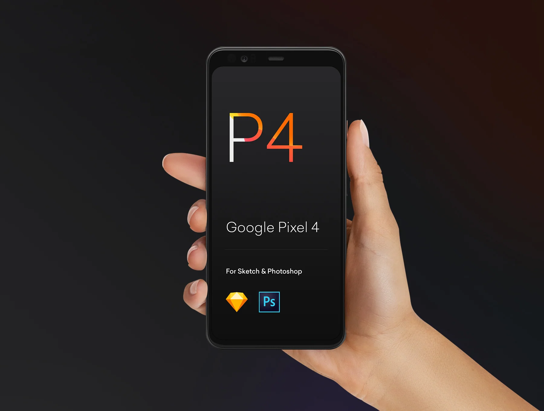 Hand Mockups iPhone 11, S10, Pixel 4 4