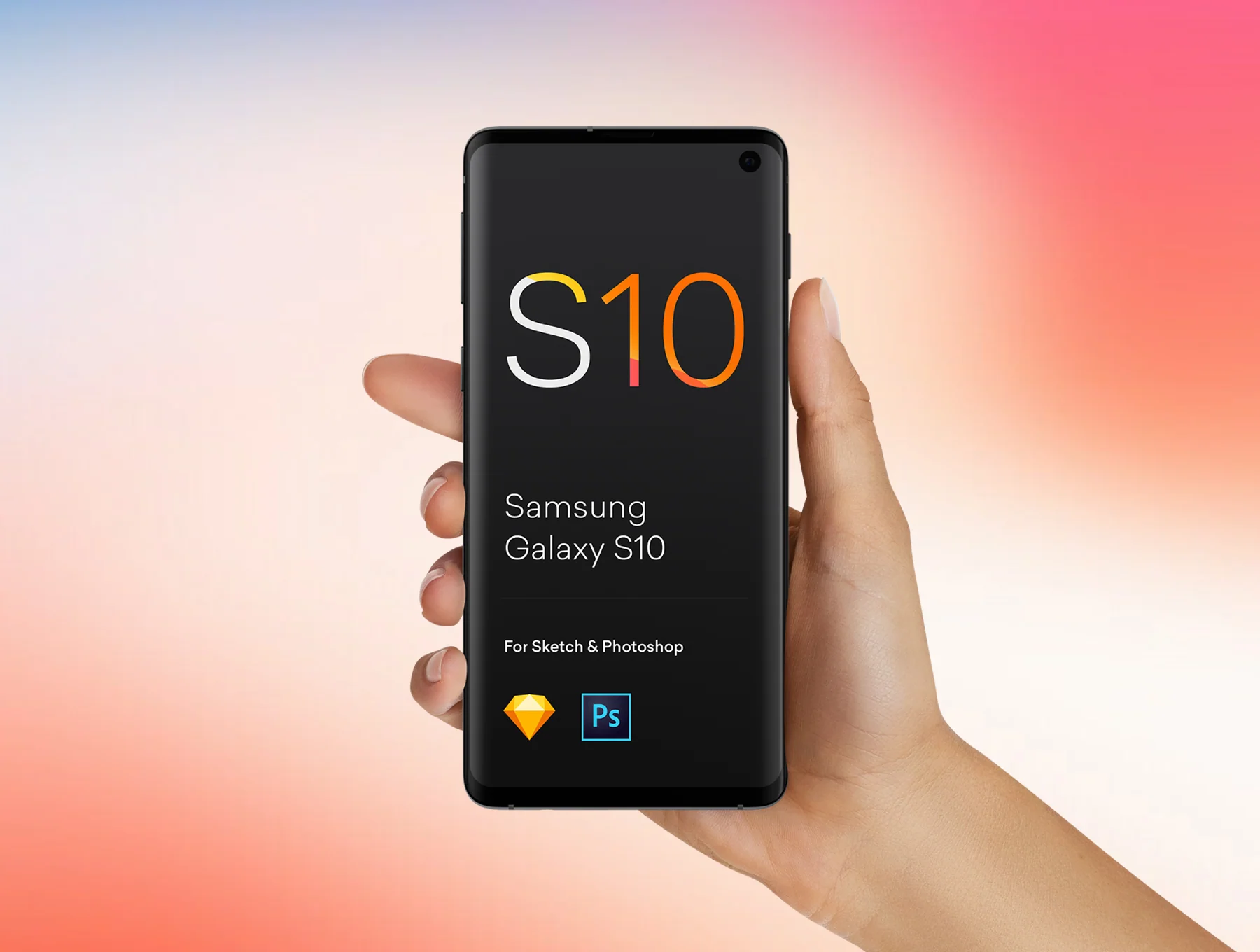 Hand Mockups iPhone 11, S10, Pixel 4 5