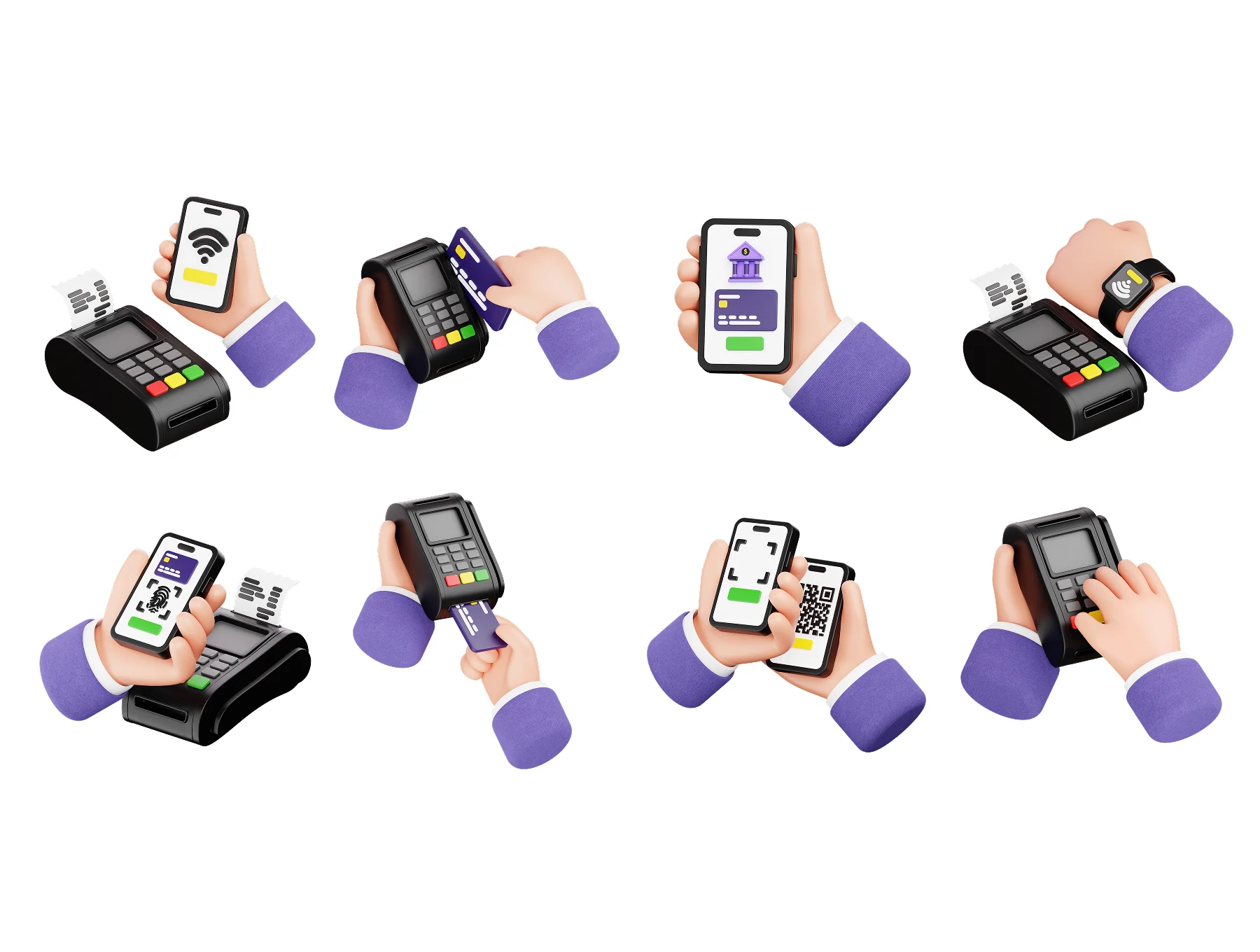 Hand Payment 3D Illustration 4