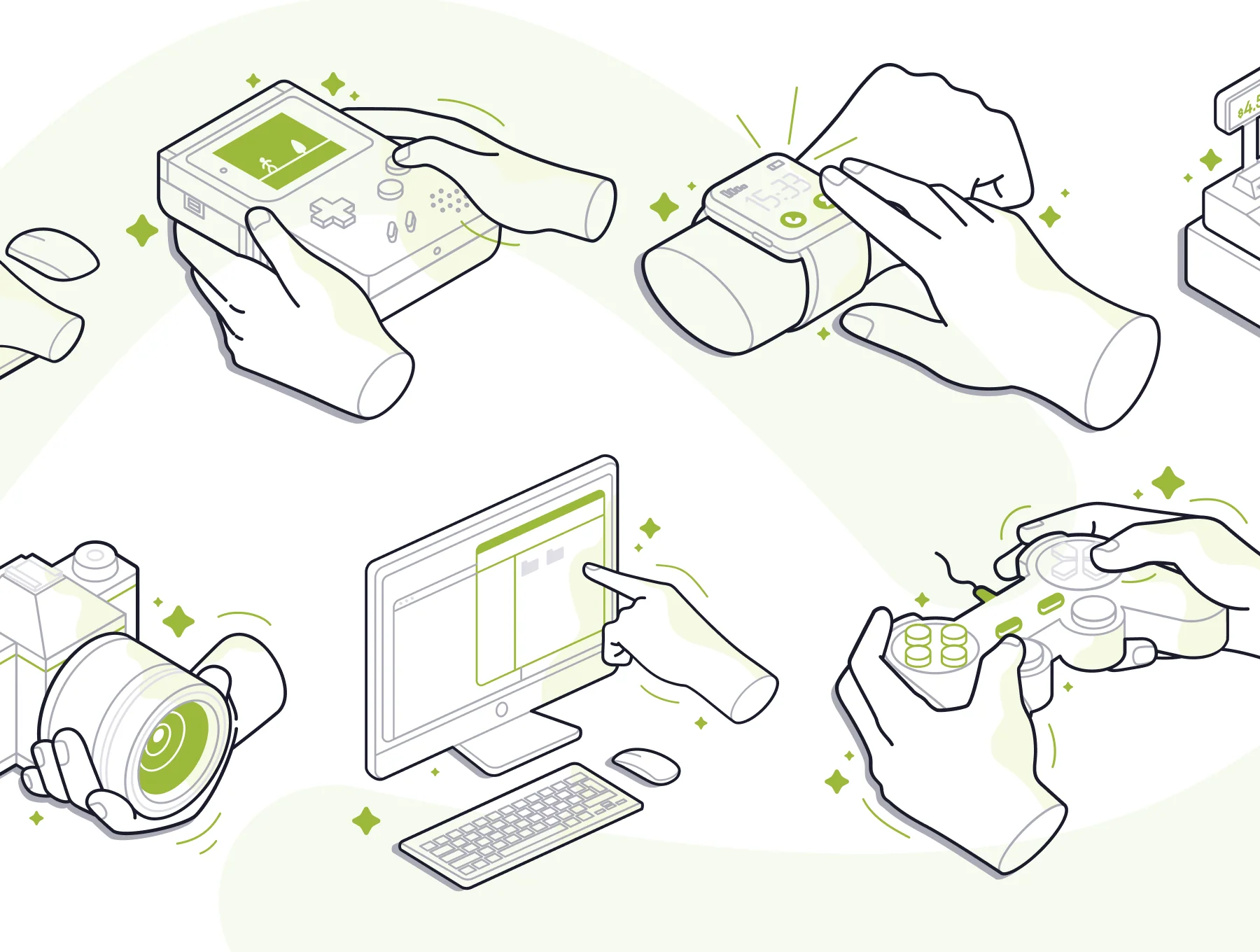 Handly - Hand Activity & Gesture Illustration 2