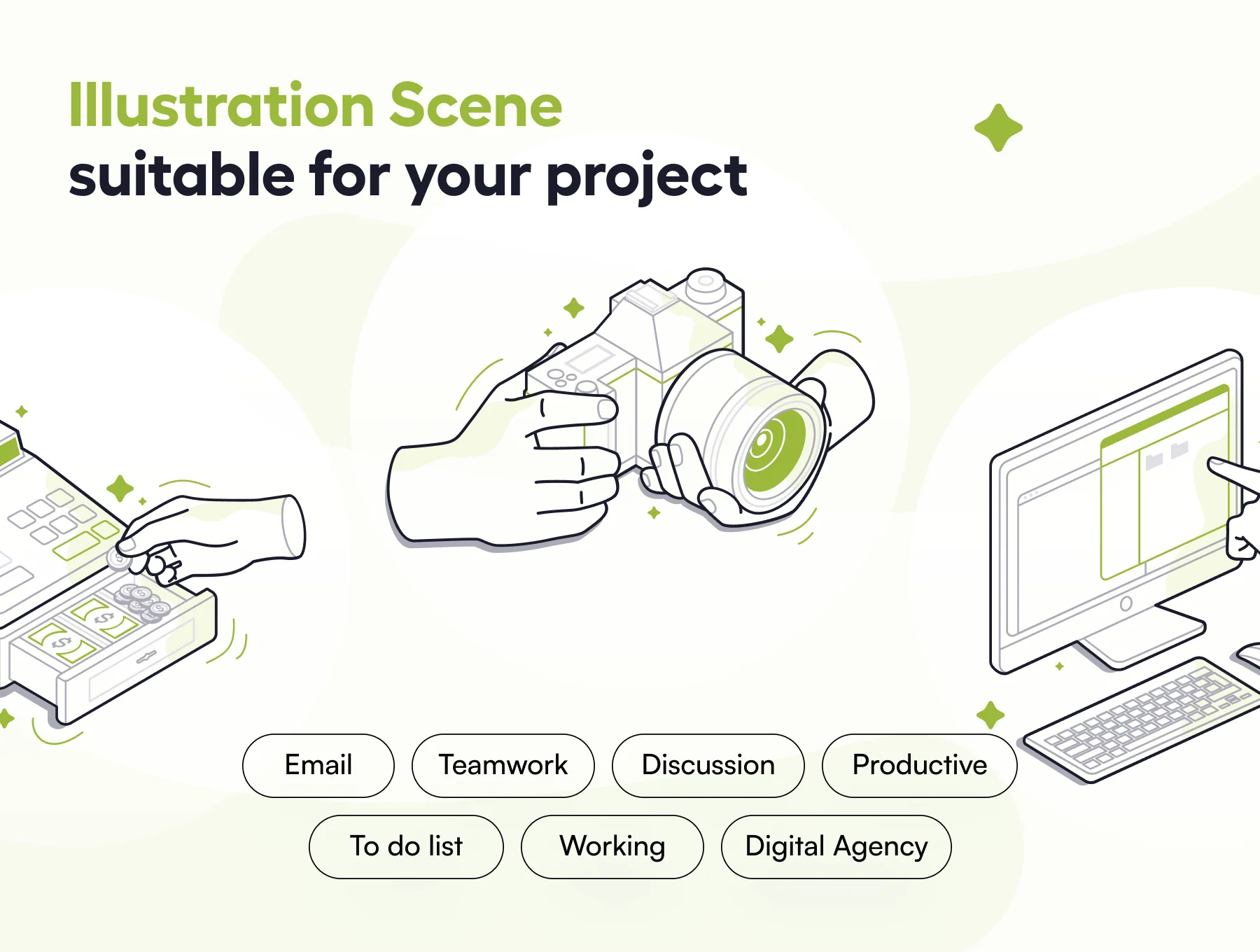 Handly - Hand Activity & Gesture Illustration 4