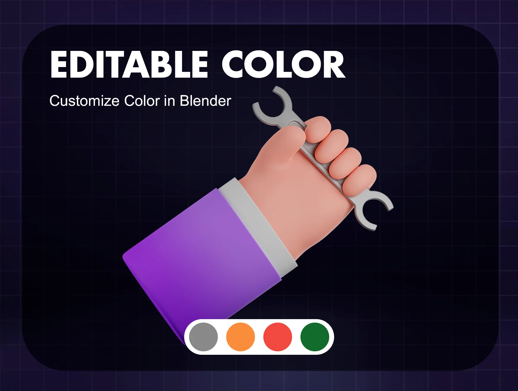 HANDS 3D Icons Set 4