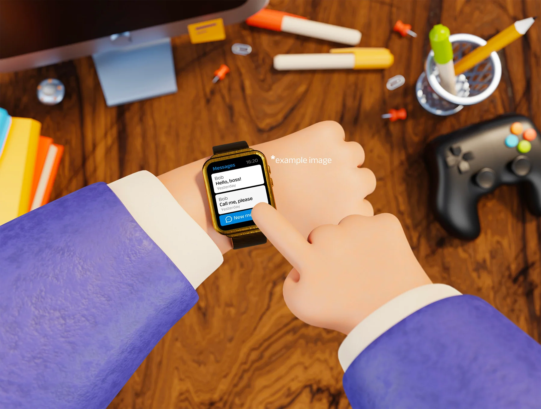 Hands and gadgets mock-up constructor 6