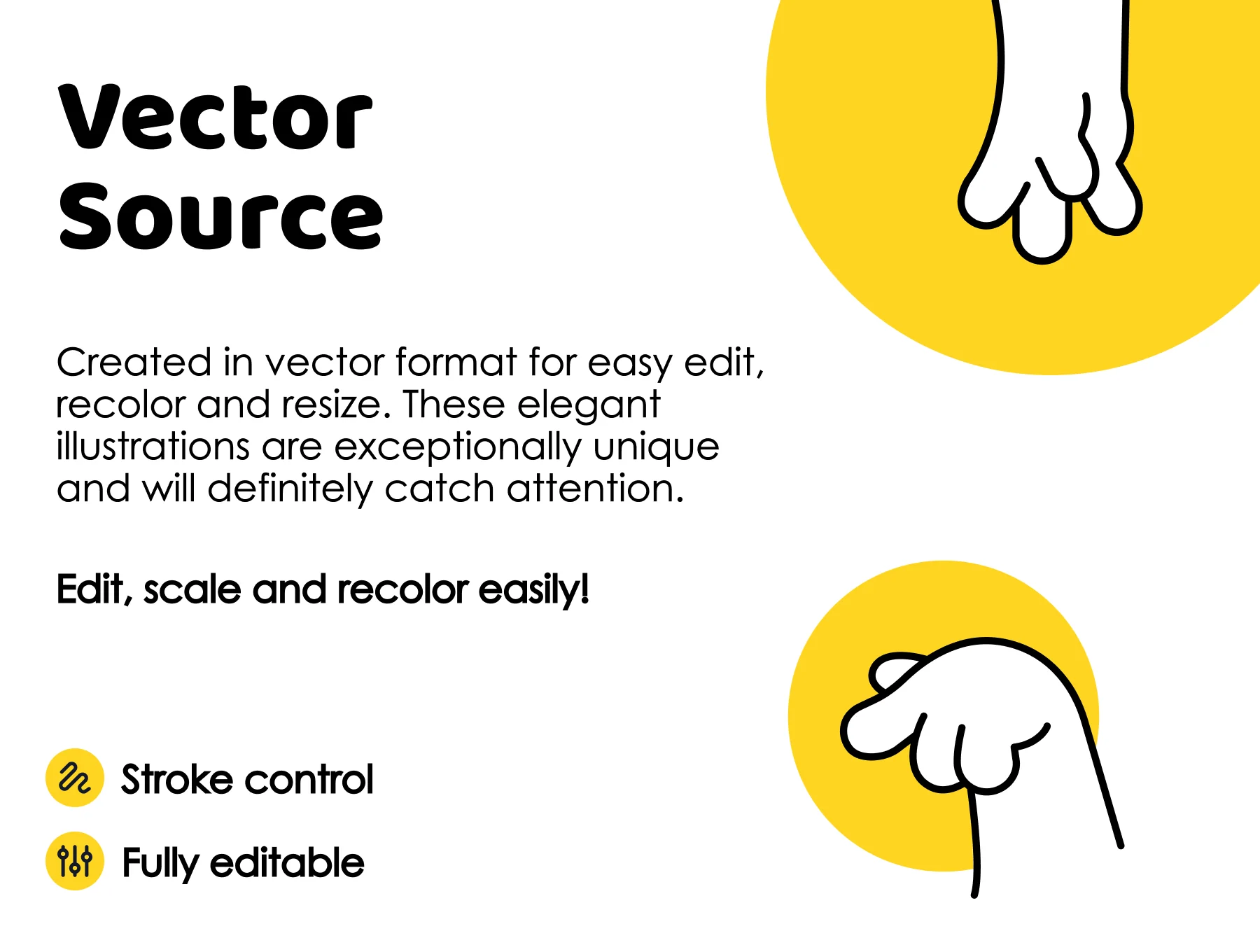 Hand gestures pack - drawn illustrations 2