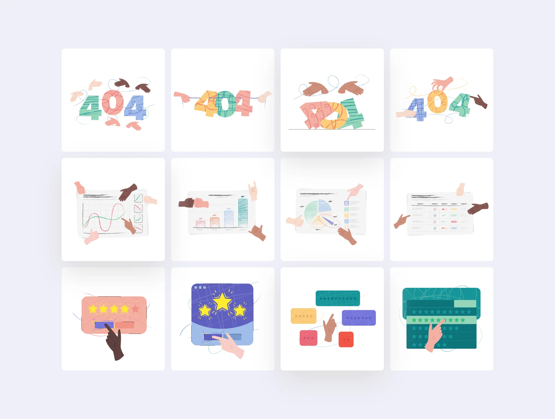 Hands Illustrations 6