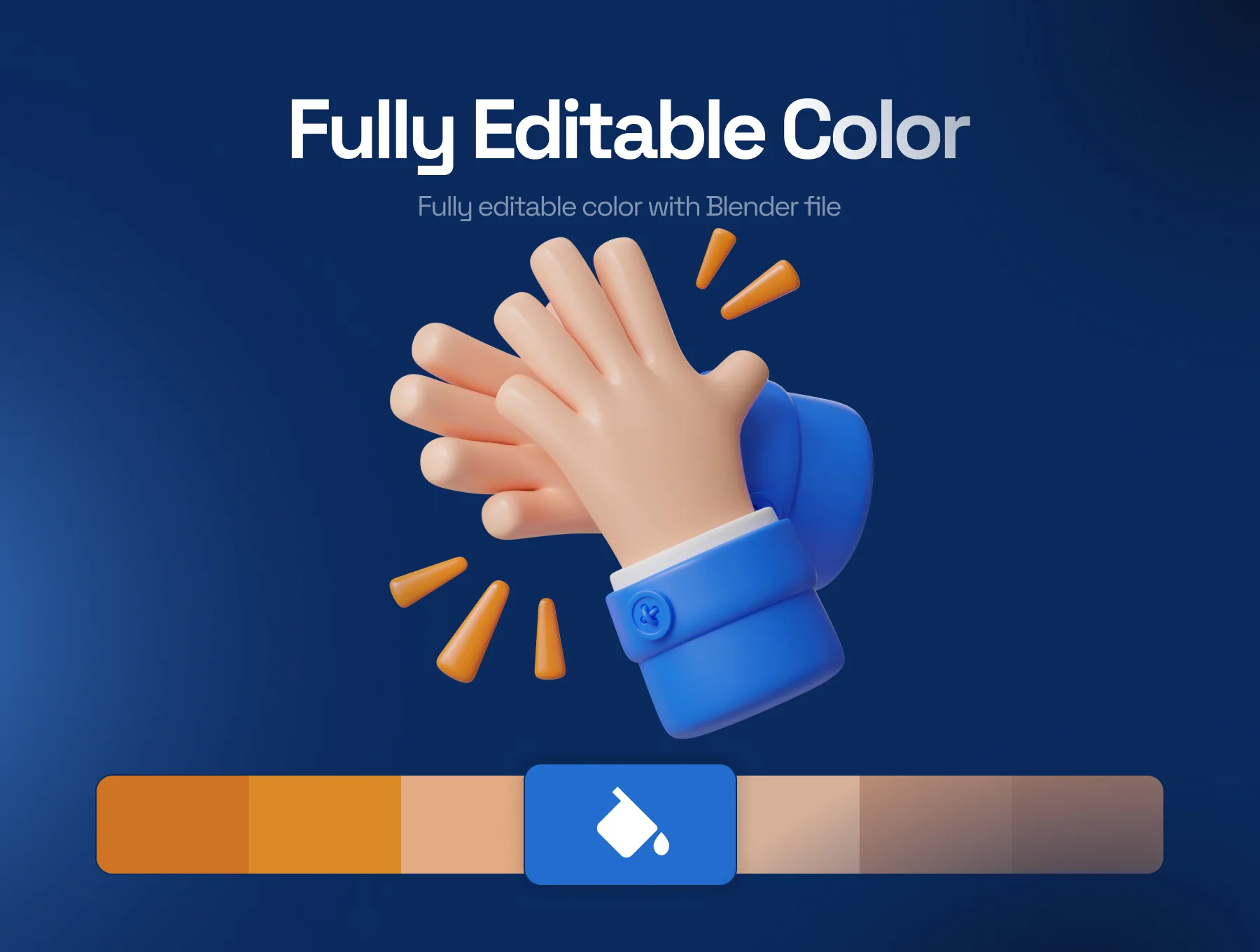 Hand Gesture 3D Icon Set V.1 3