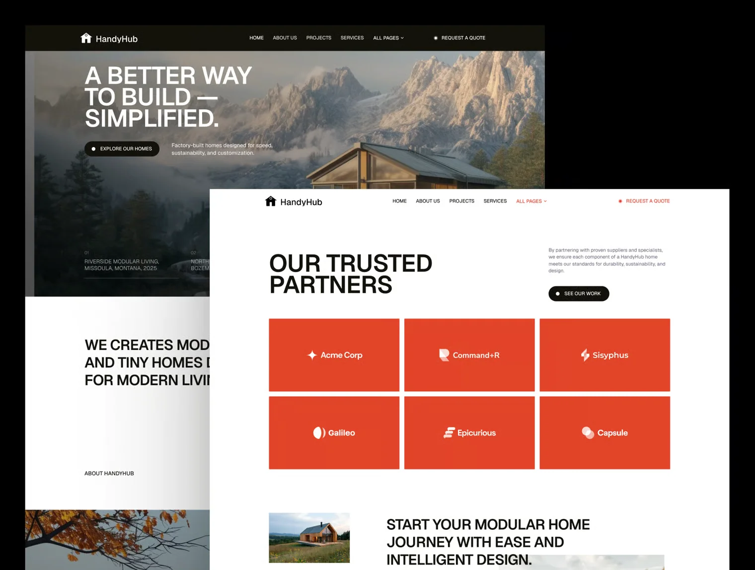 HandyHub Real Estate Construction & Home Services Website 5