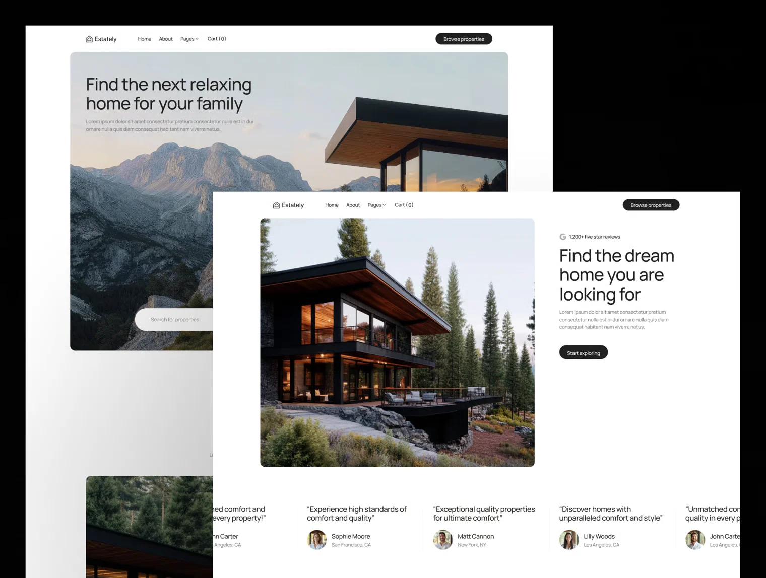 Estately – Real Estate Home Services Website 5