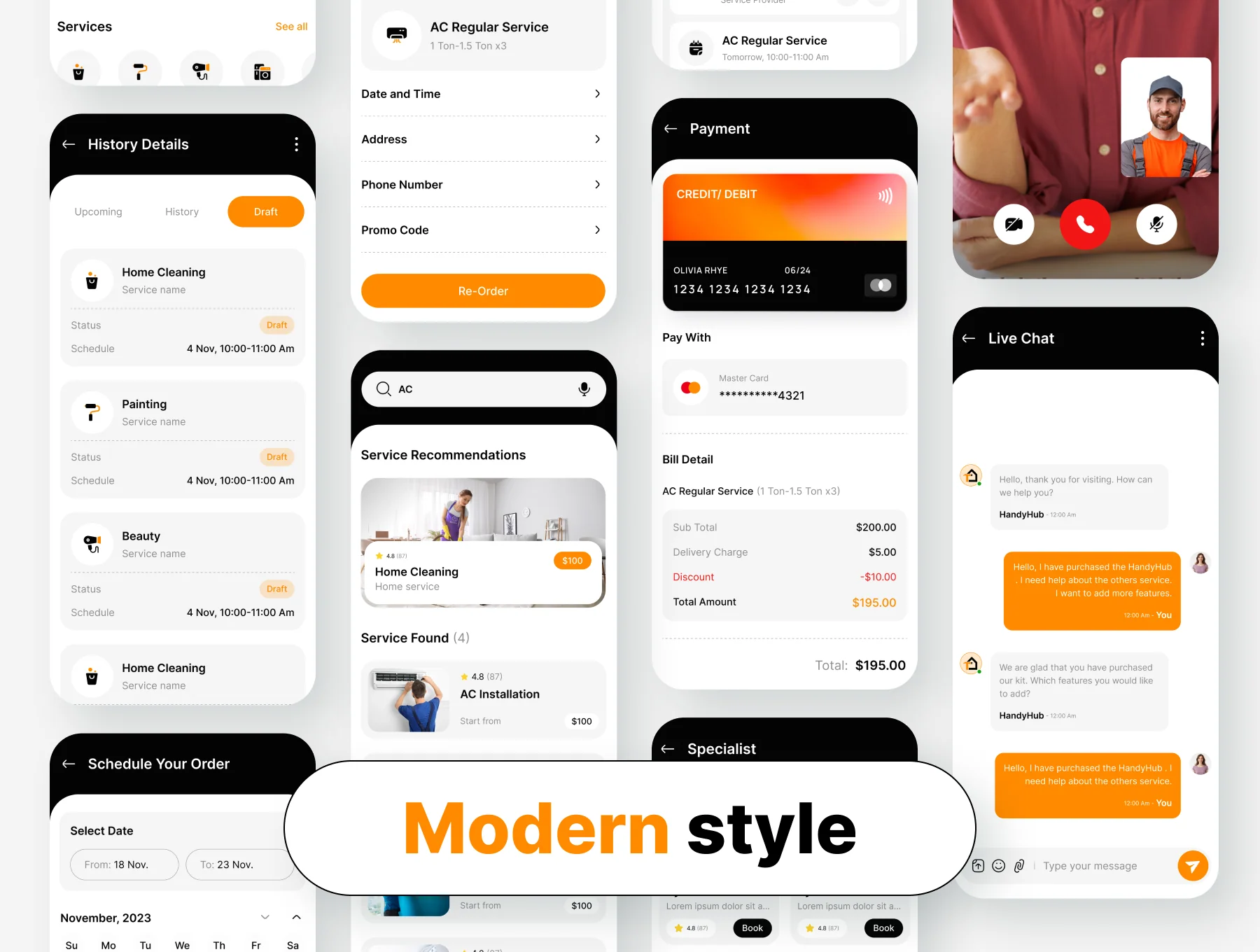 HandyHub UI Kit: On demand home service app (complete flow) 6