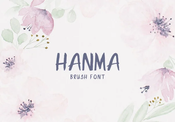 Hanma Brush Font