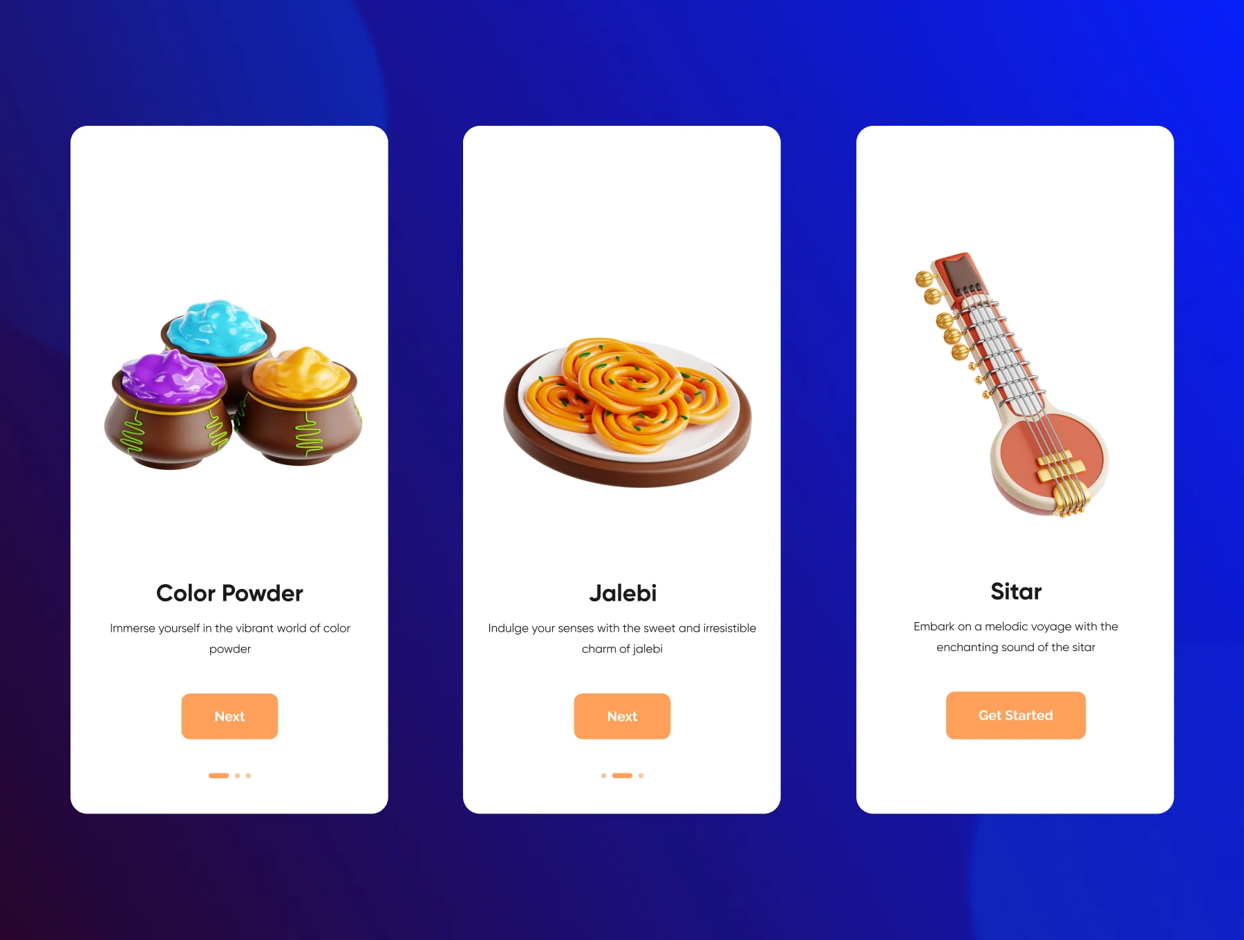 Happy Holi 3D Icon Set 3