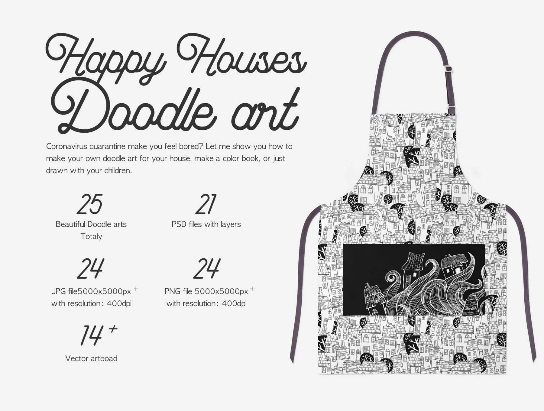 Happy House Doodle Art 2