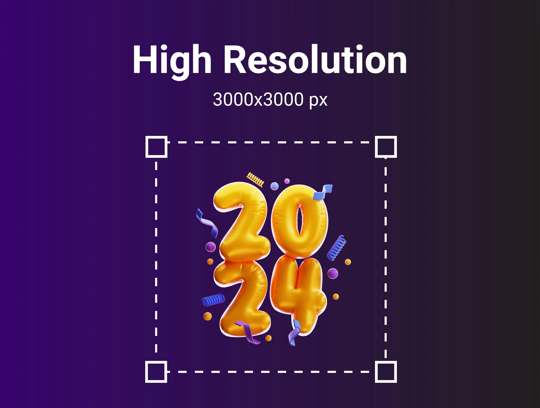Happy New Year 3D Icon Pack 2