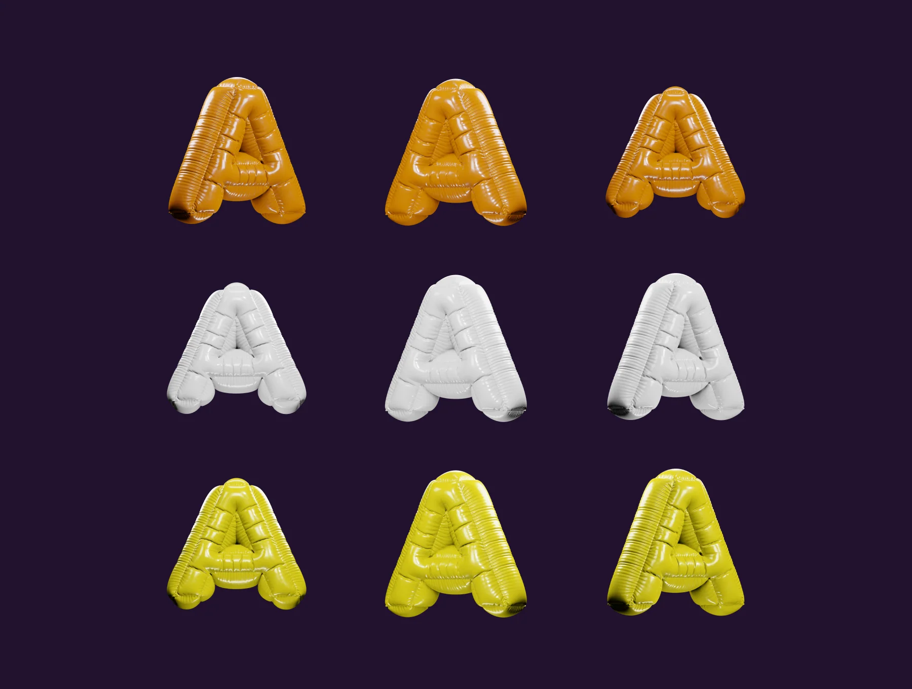 Happy New Year 3D icons Pack 3