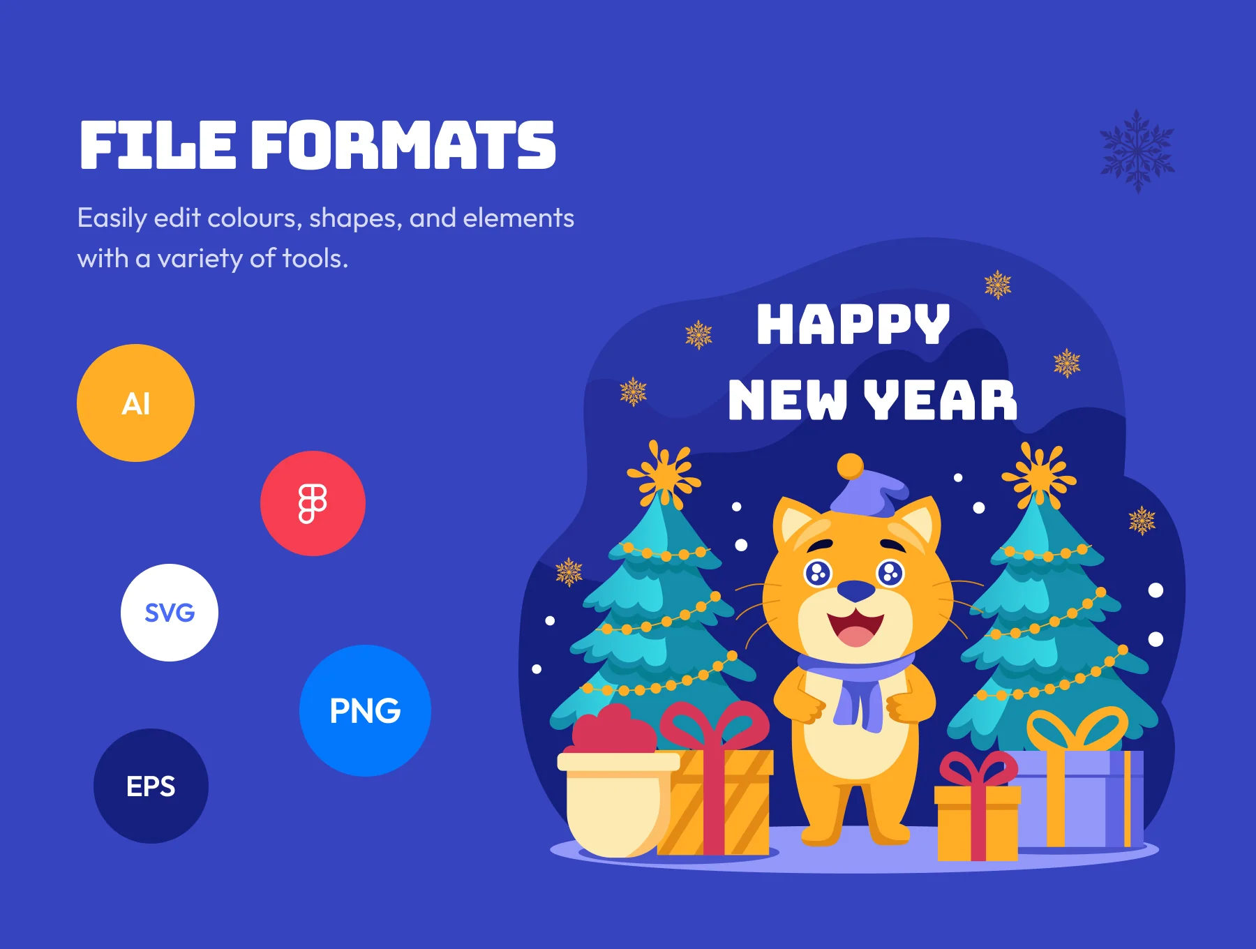 Happy New Year Illustration Pack 4