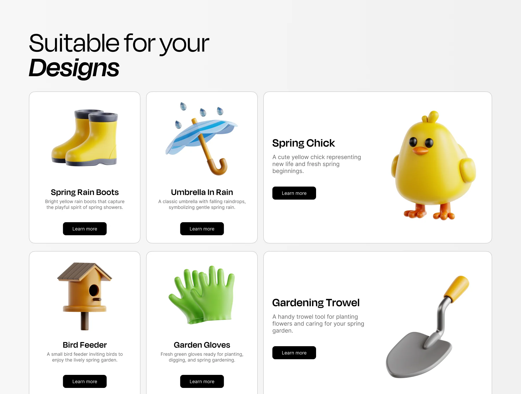 Happy Spring 3D Icon Set 3