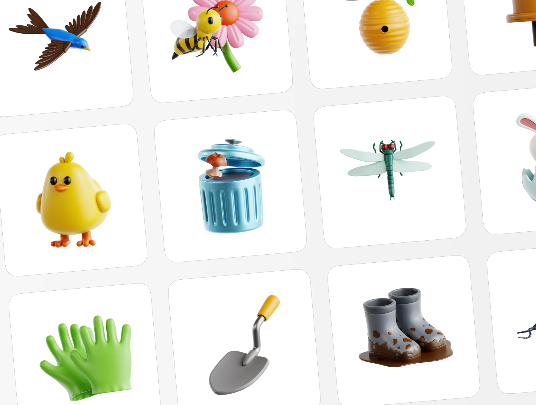 Happy Spring 3D Icon Set 5