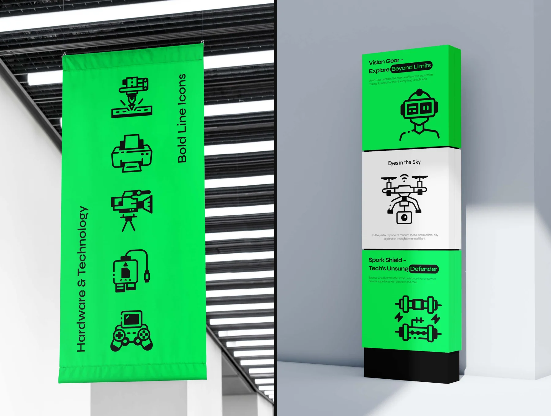 Hardware and Technology Icon Set 4
