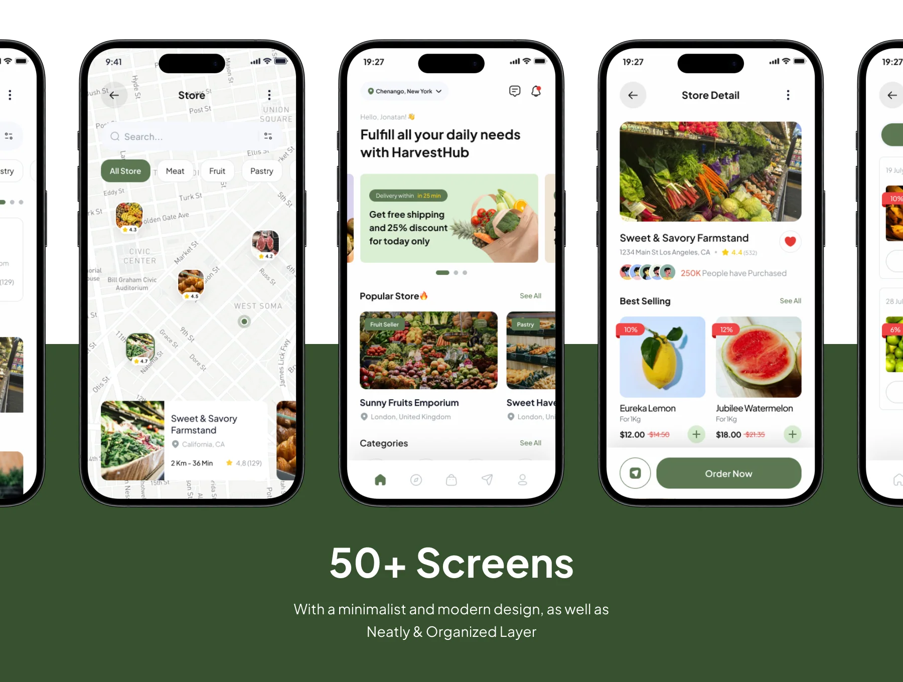 HarvestHub - Ecommerce Grocery Premium UI KIts App 4
