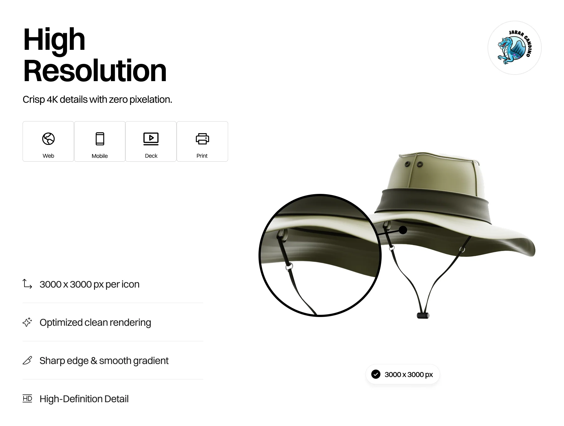 Hat 3D Icon Set 3