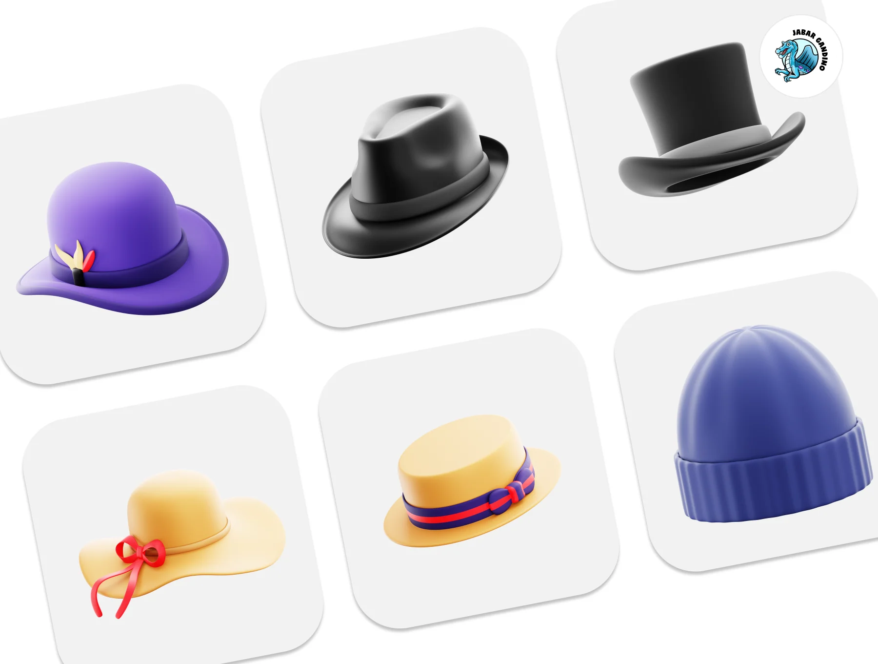 Hat 3D Icon Set 5