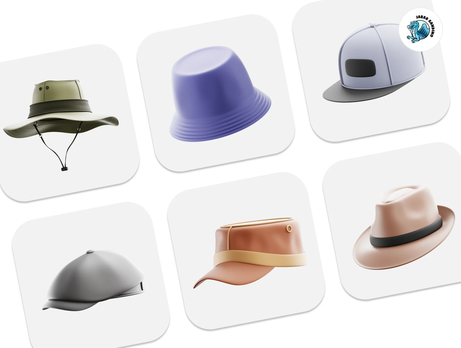 Hat 3D Icon Set 8