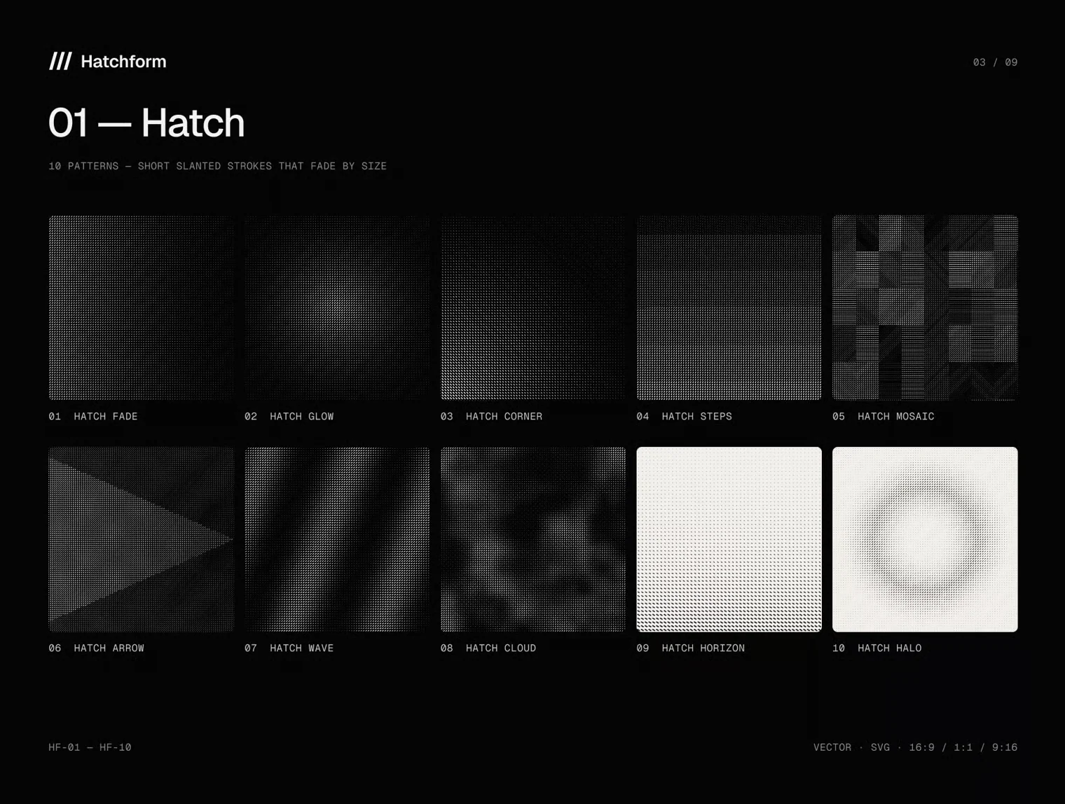 Hatchform — Vector Line Pattern Backgrounds 3