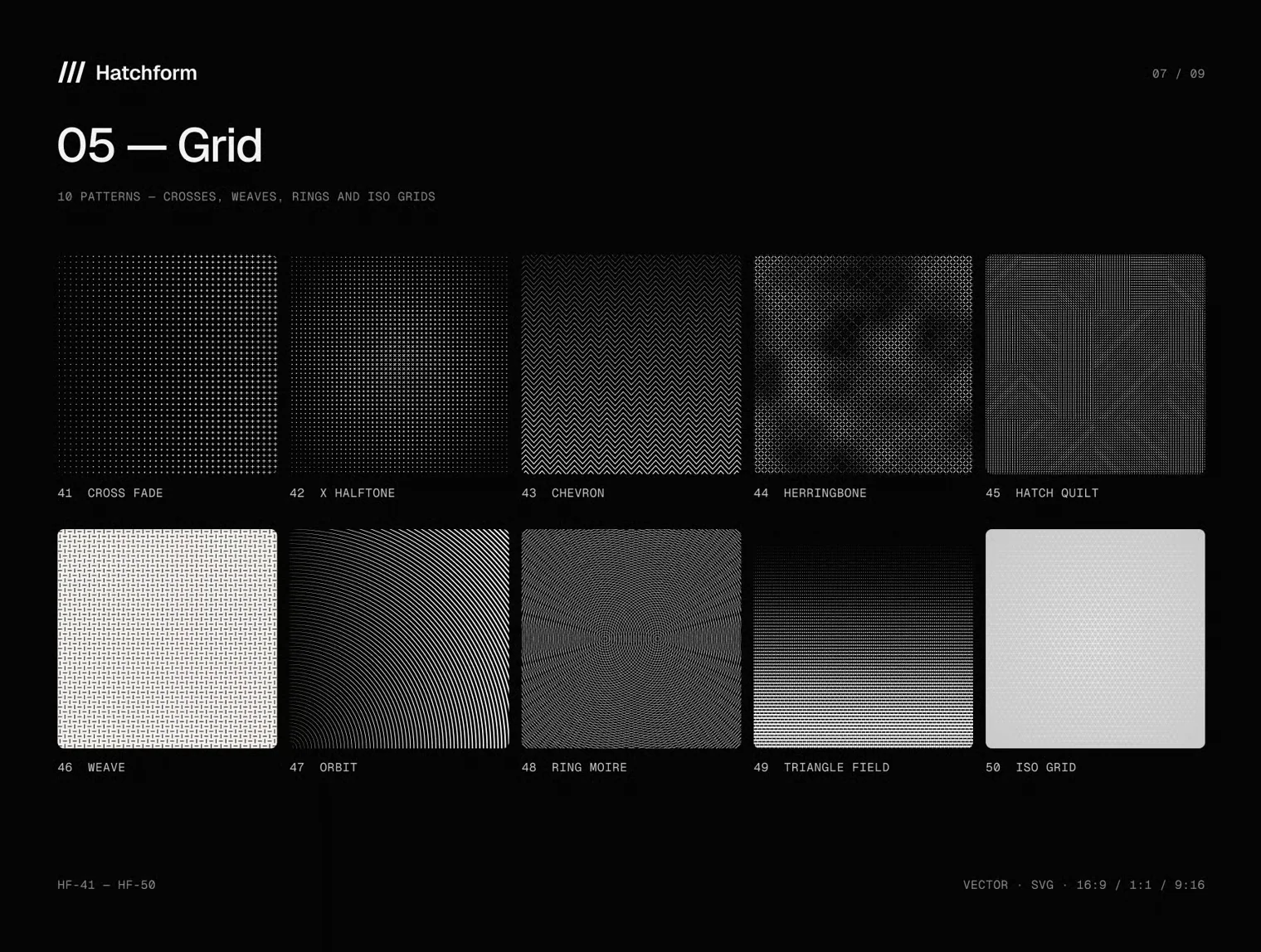 Hatchform — Vector Line Pattern Backgrounds 7