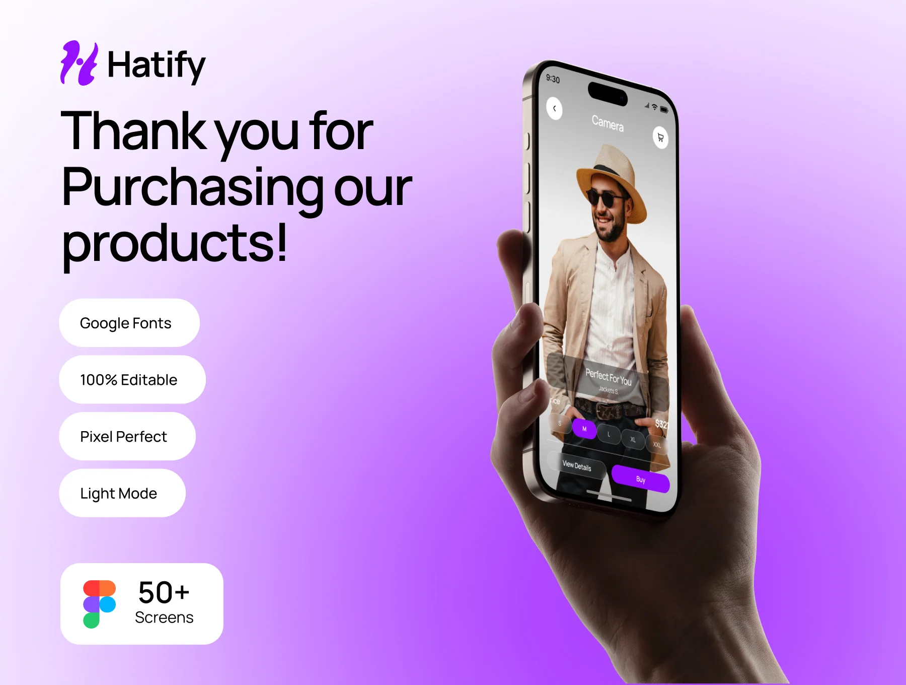 Hatify – Fashion Headwear Shopping Mobile UI Kit 6