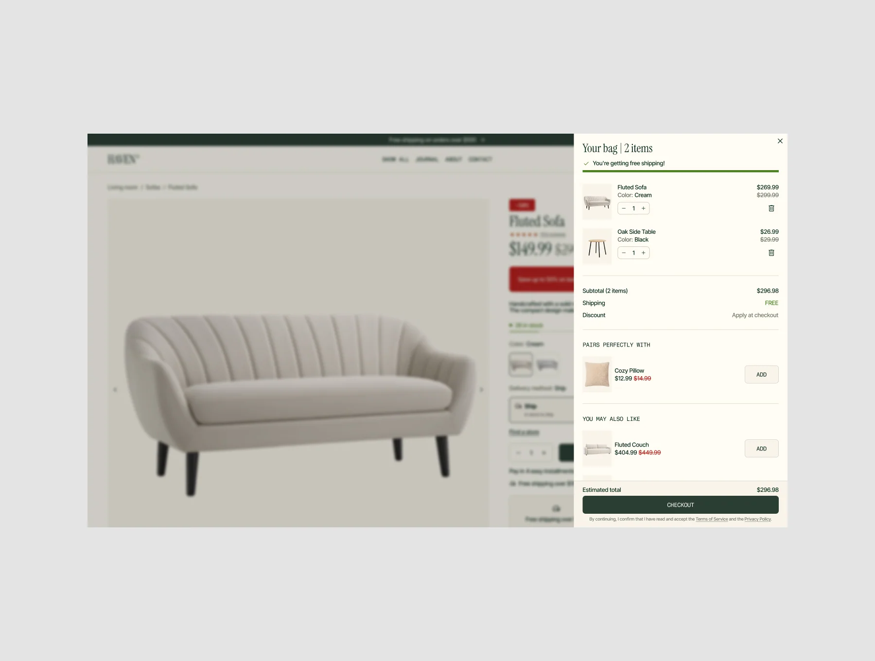 Haven Furniture Shopify E-Commerce Store Template 5