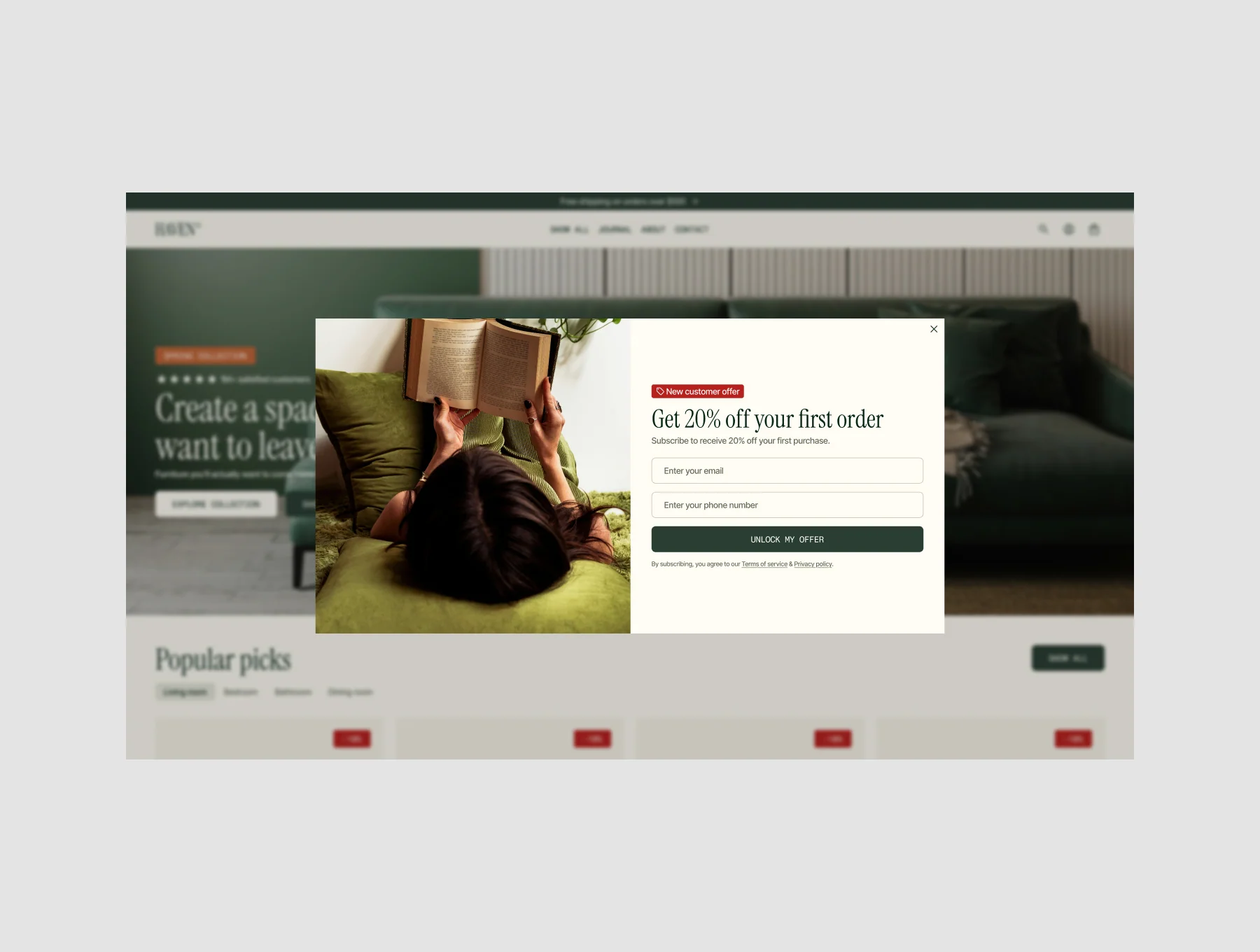 Haven Furniture Shopify E-Commerce Store Template 7
