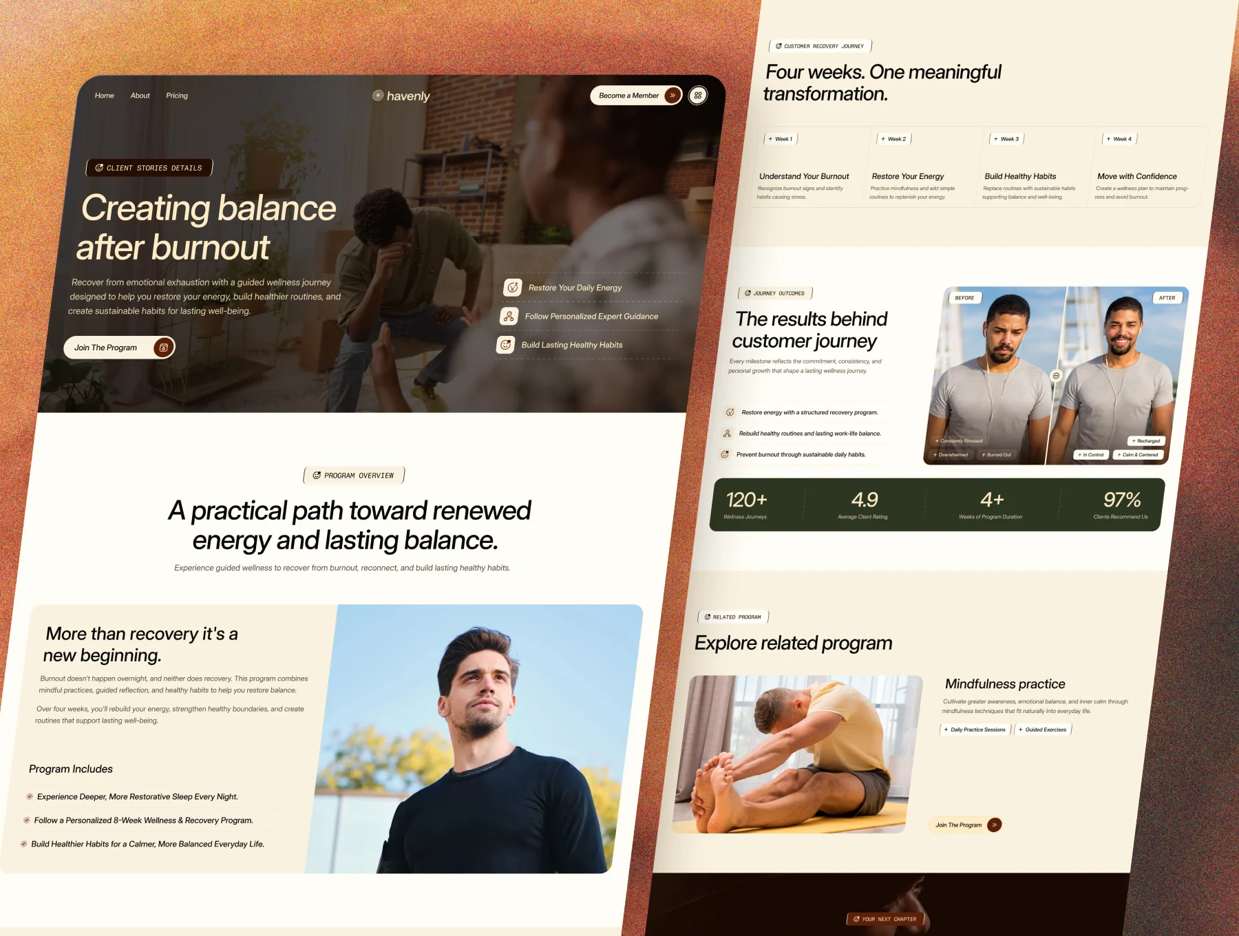 Havenly - Mental Wellness & Therapy Website Template 6