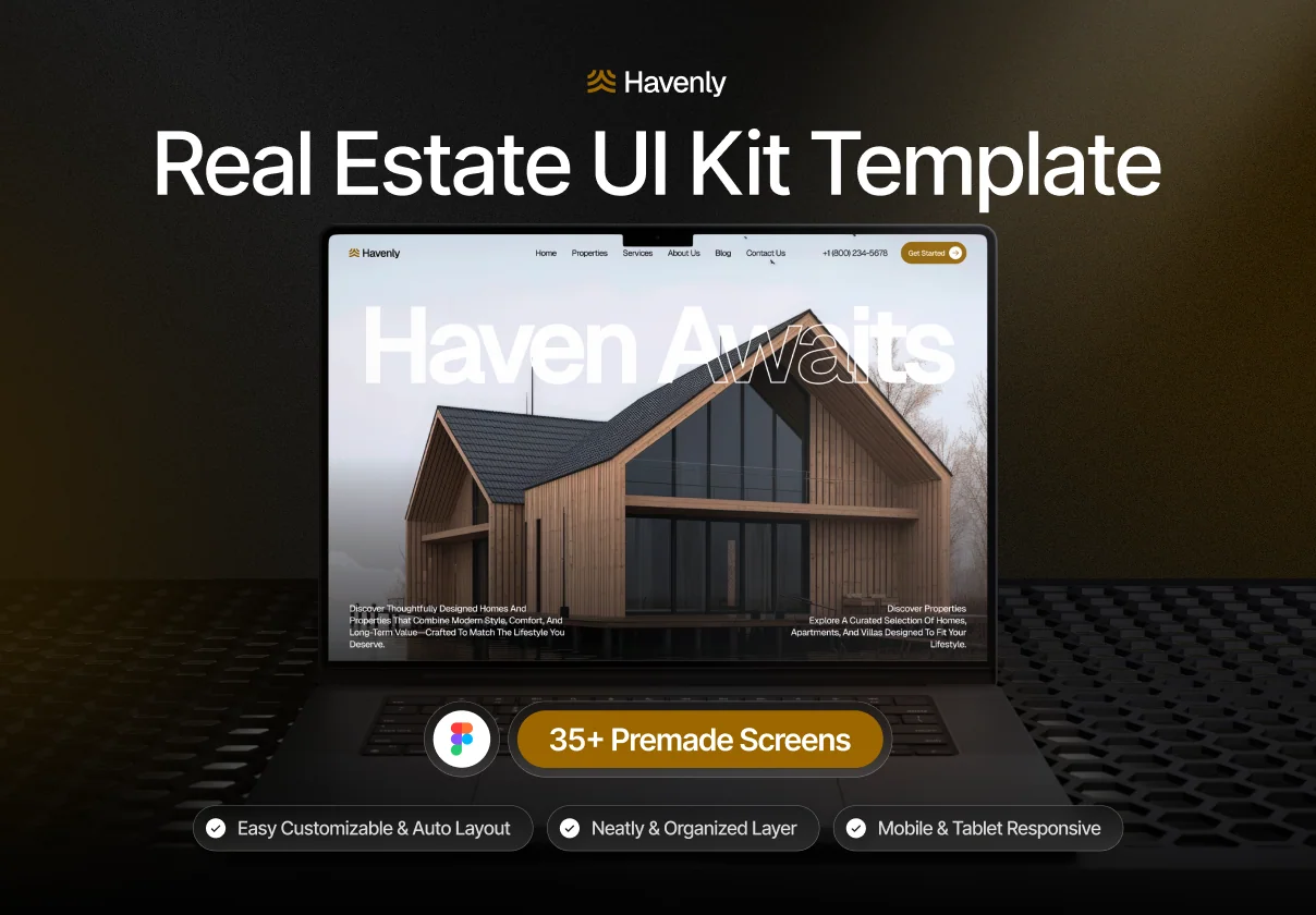 Havenly - Real Estate Website UI Kit