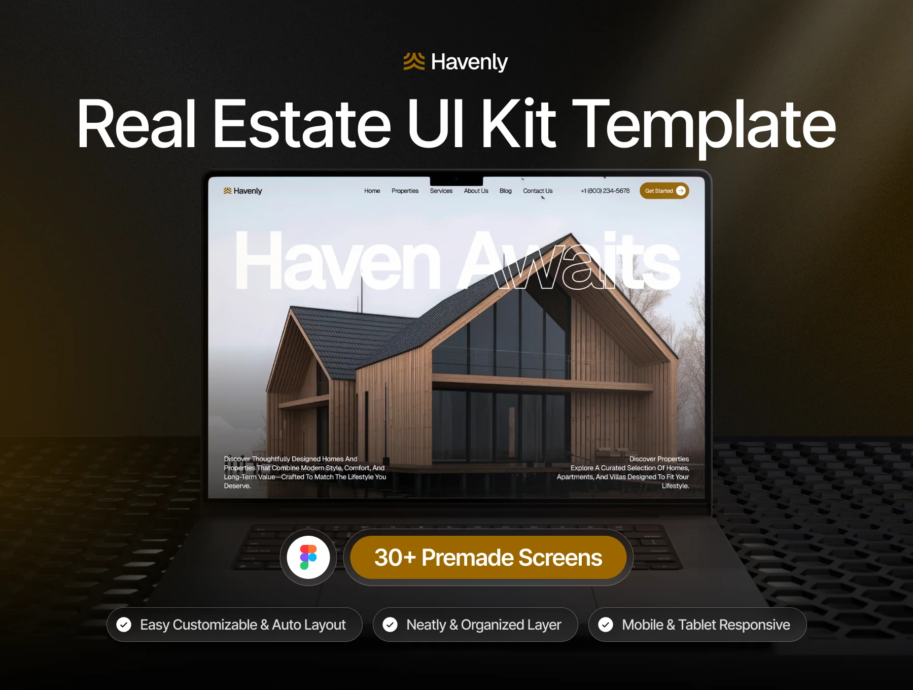 Havenly - Real Estate Website UI Kit