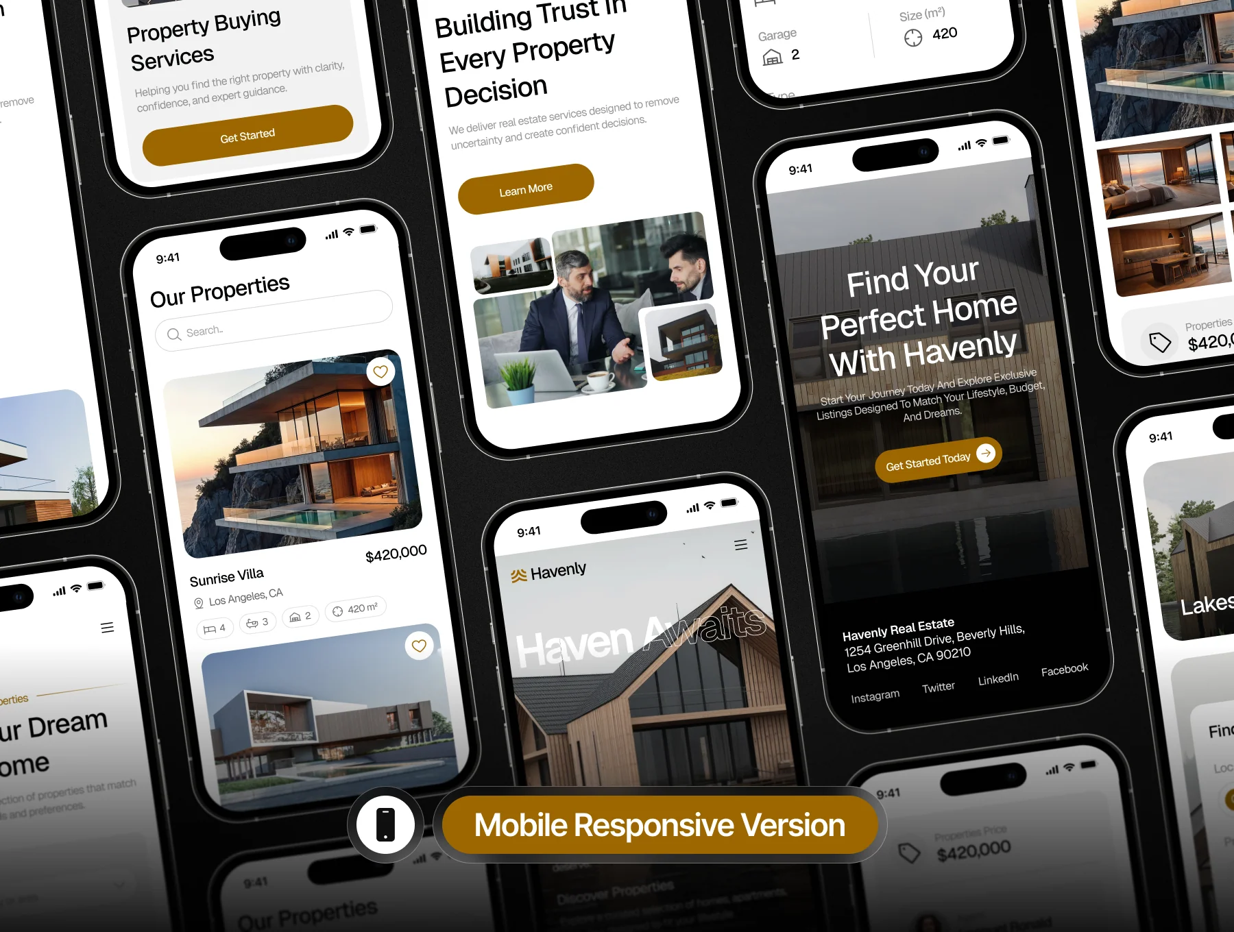 Havenly - Real Estate Website UI Kit 4