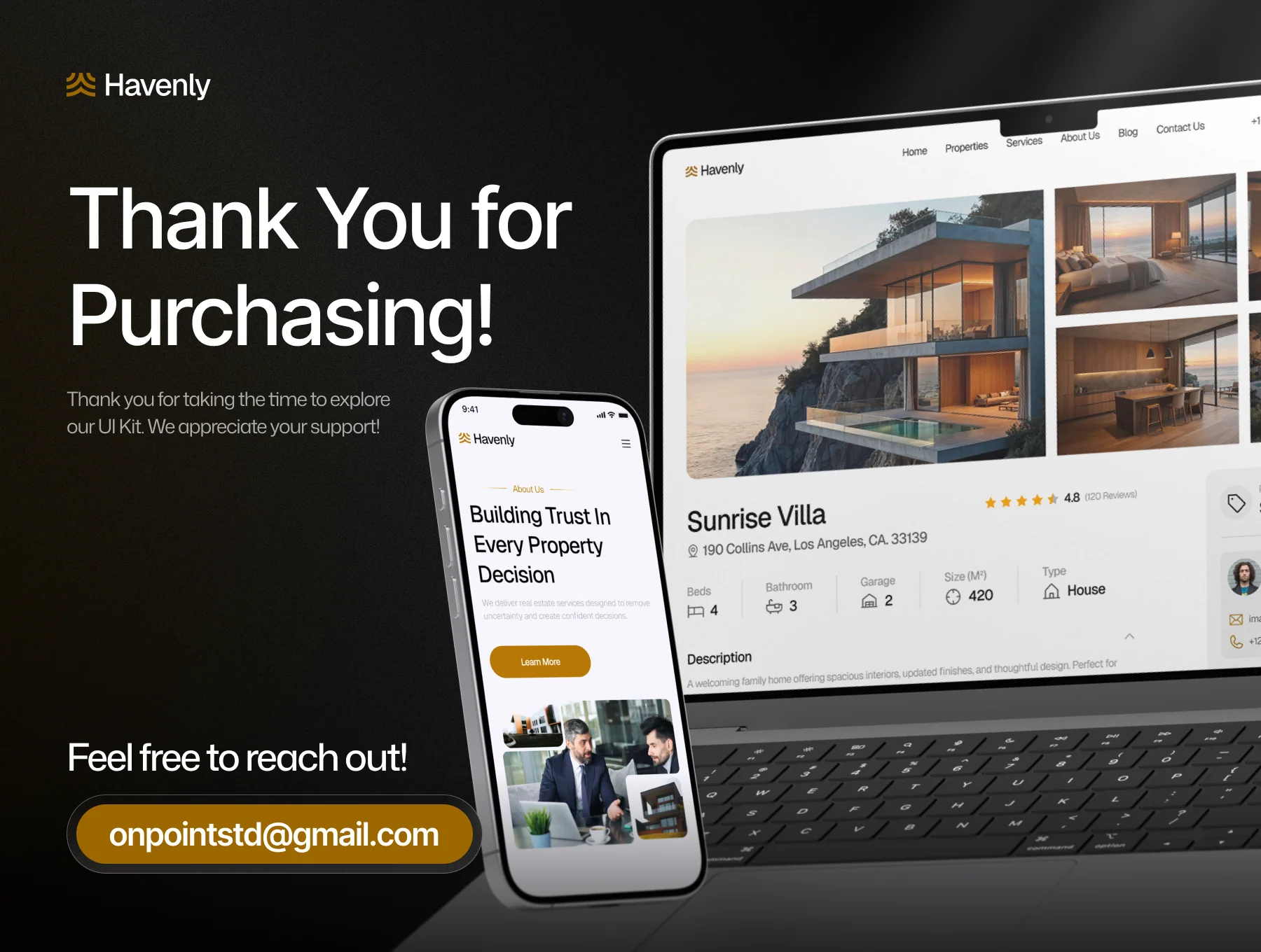 Havenly - Real Estate Website UI Kit 8