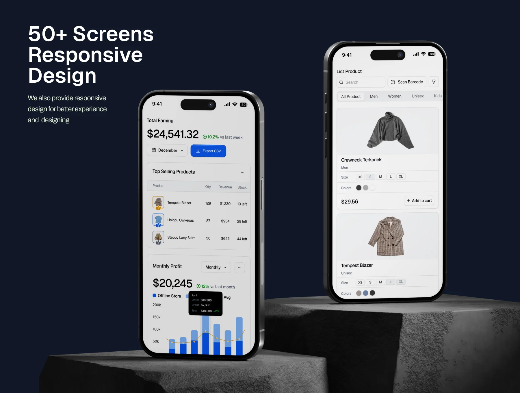 Hayabusha – POS (Point Of Sales) UI Kit 6