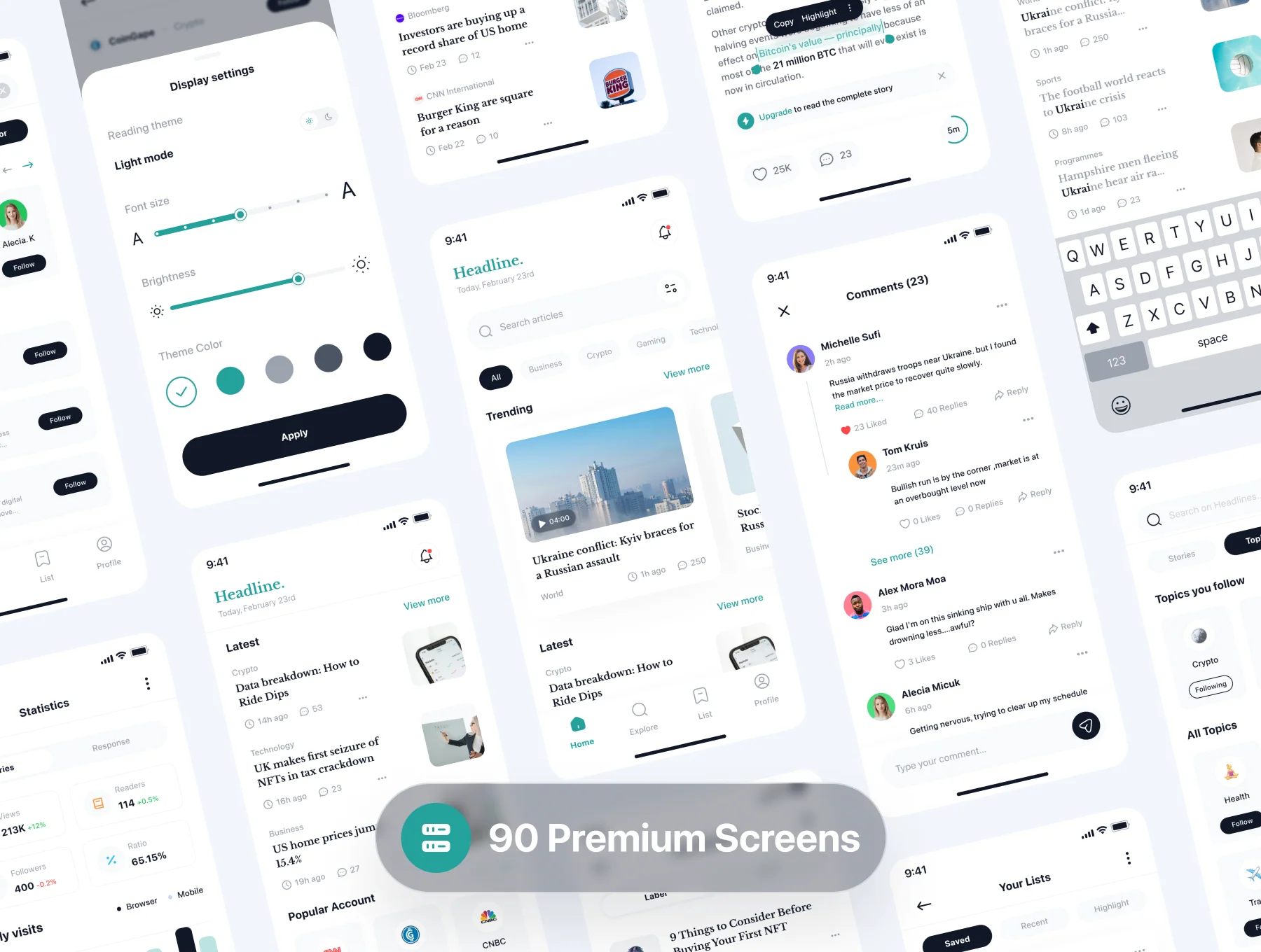 Headline - News App UI Kit 3