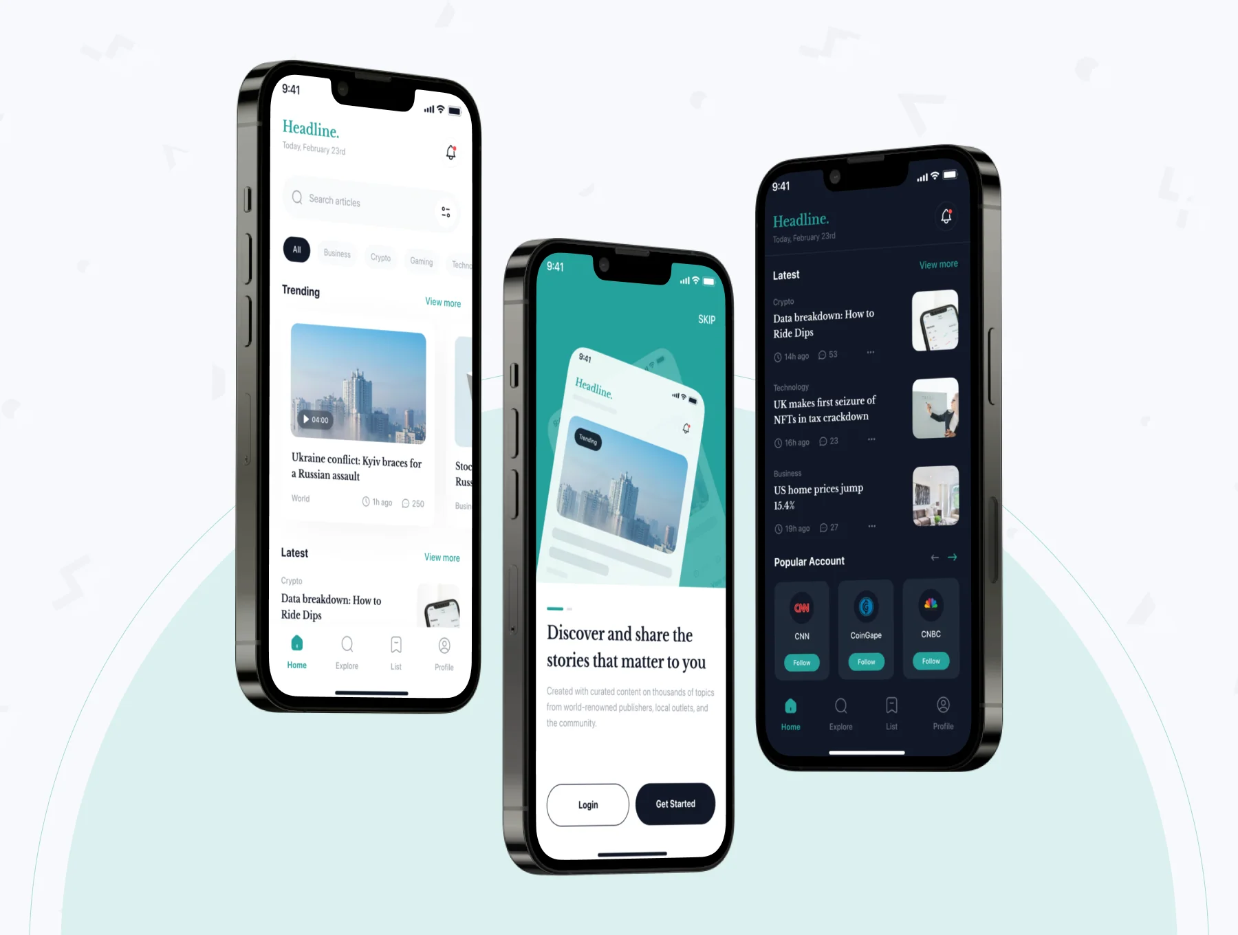Headline - News App UI Kit 4