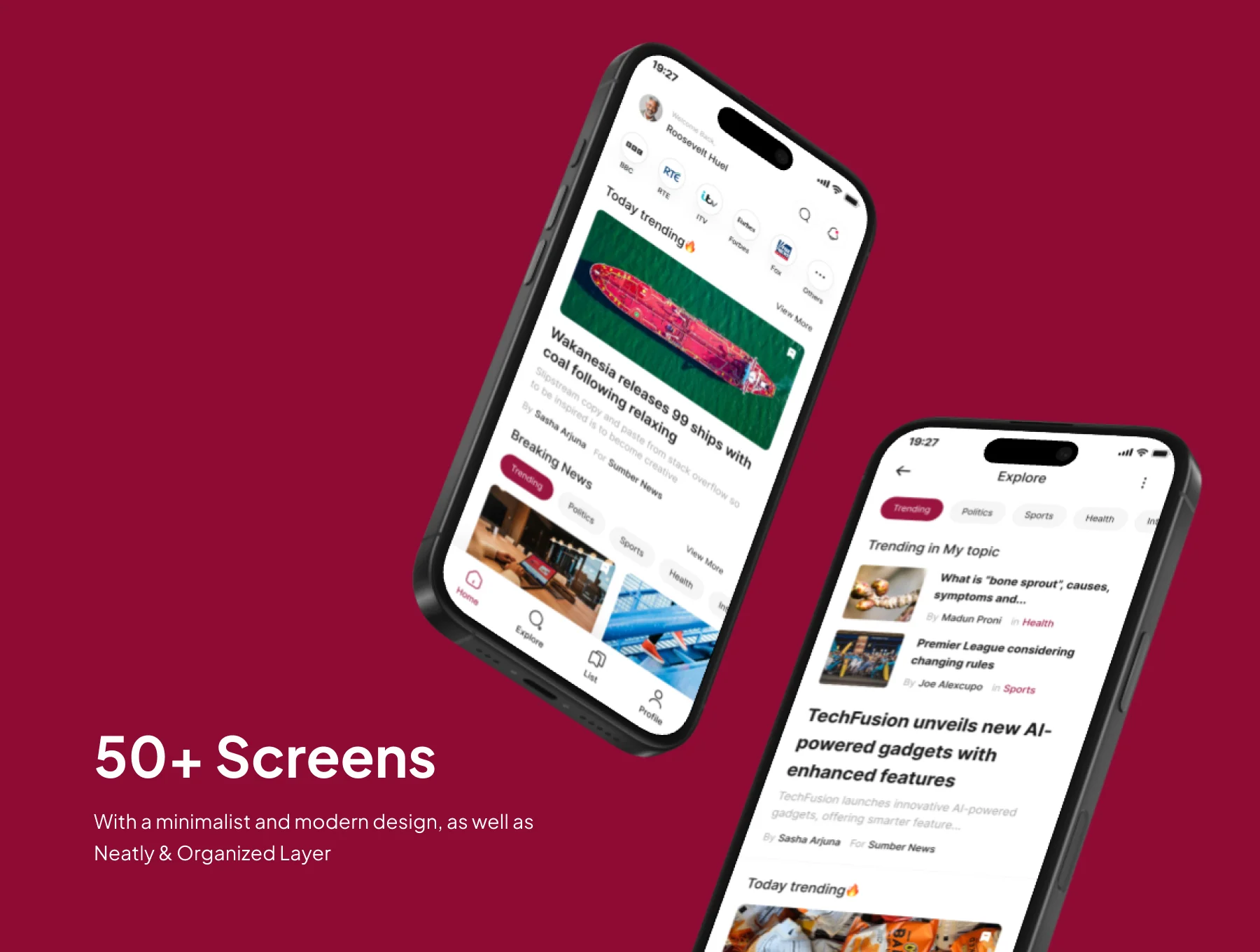 Headliner - News Portal App Mobile UI Kits 3