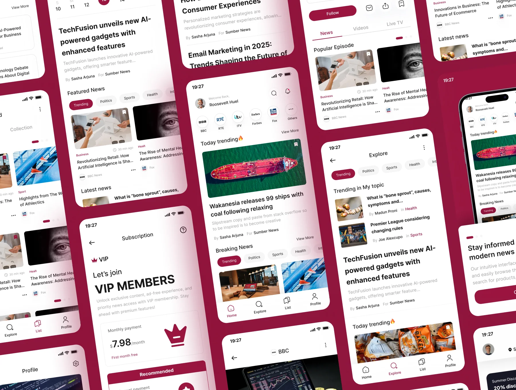 Headliner - News Portal App Mobile UI Kits 5