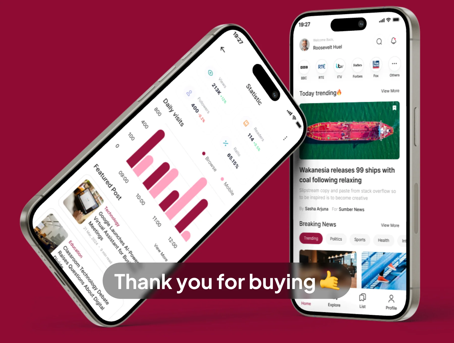 Headliner - News Portal App Mobile UI Kits 6
