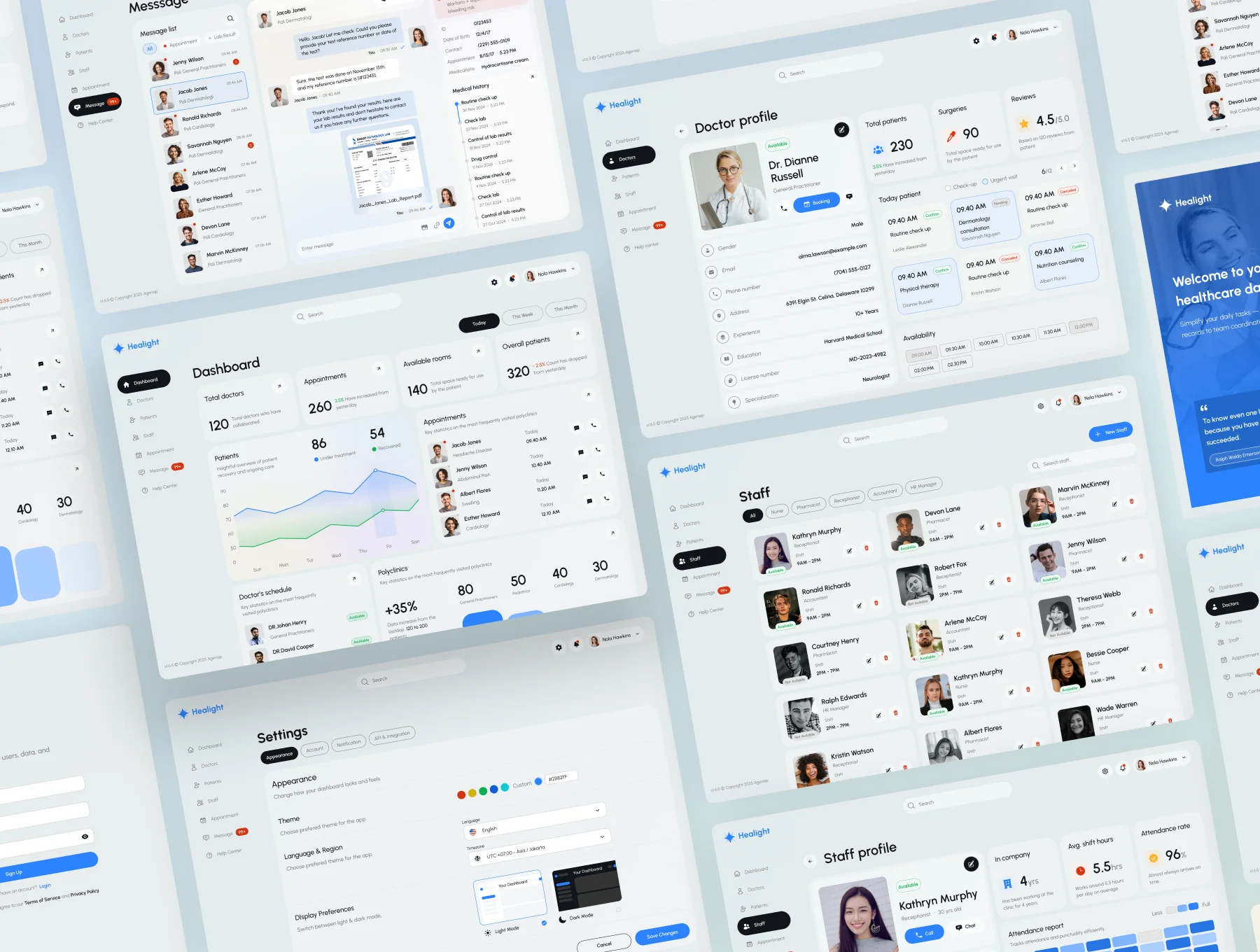 Healight - Multipurpose SAAS Management Dashboard Kit 9