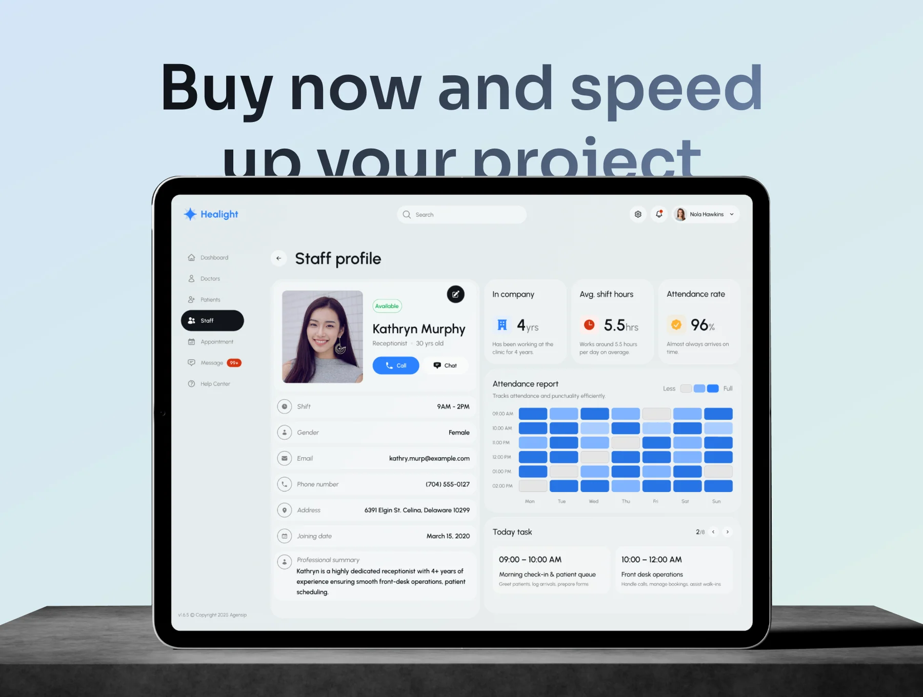 Healight - Multipurpose SAAS Management Dashboard Kit 10