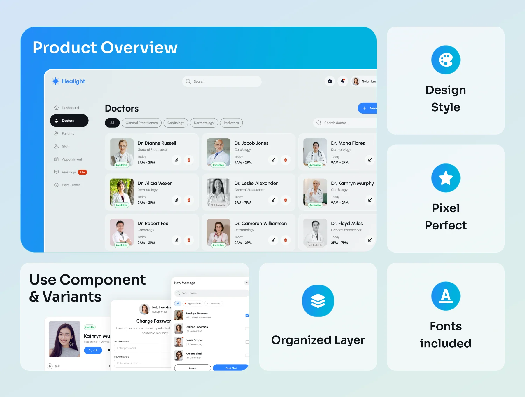 Healight - Multipurpose SAAS Management Dashboard Kit 3