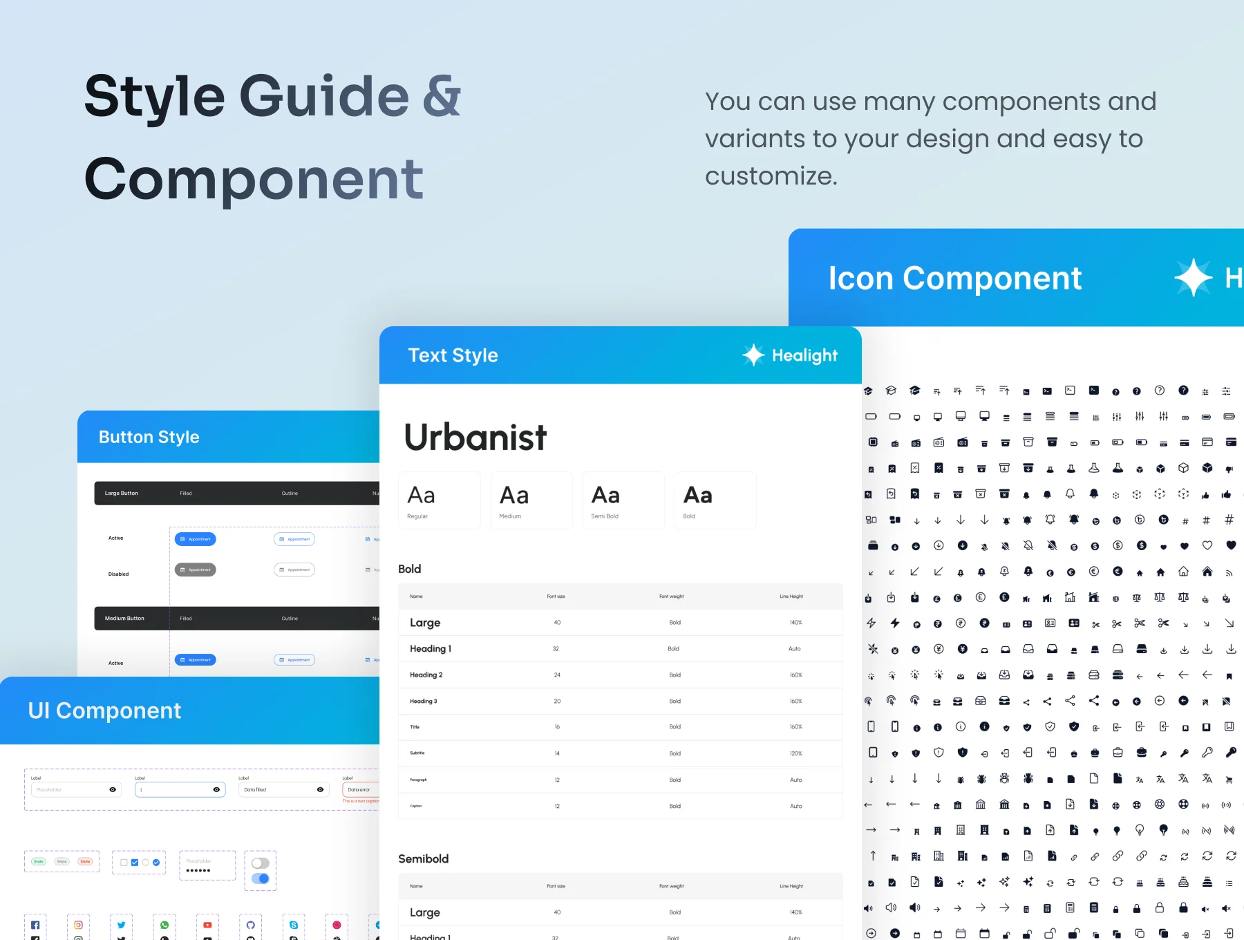 Healight - Multipurpose SAAS Management Dashboard Kit 6