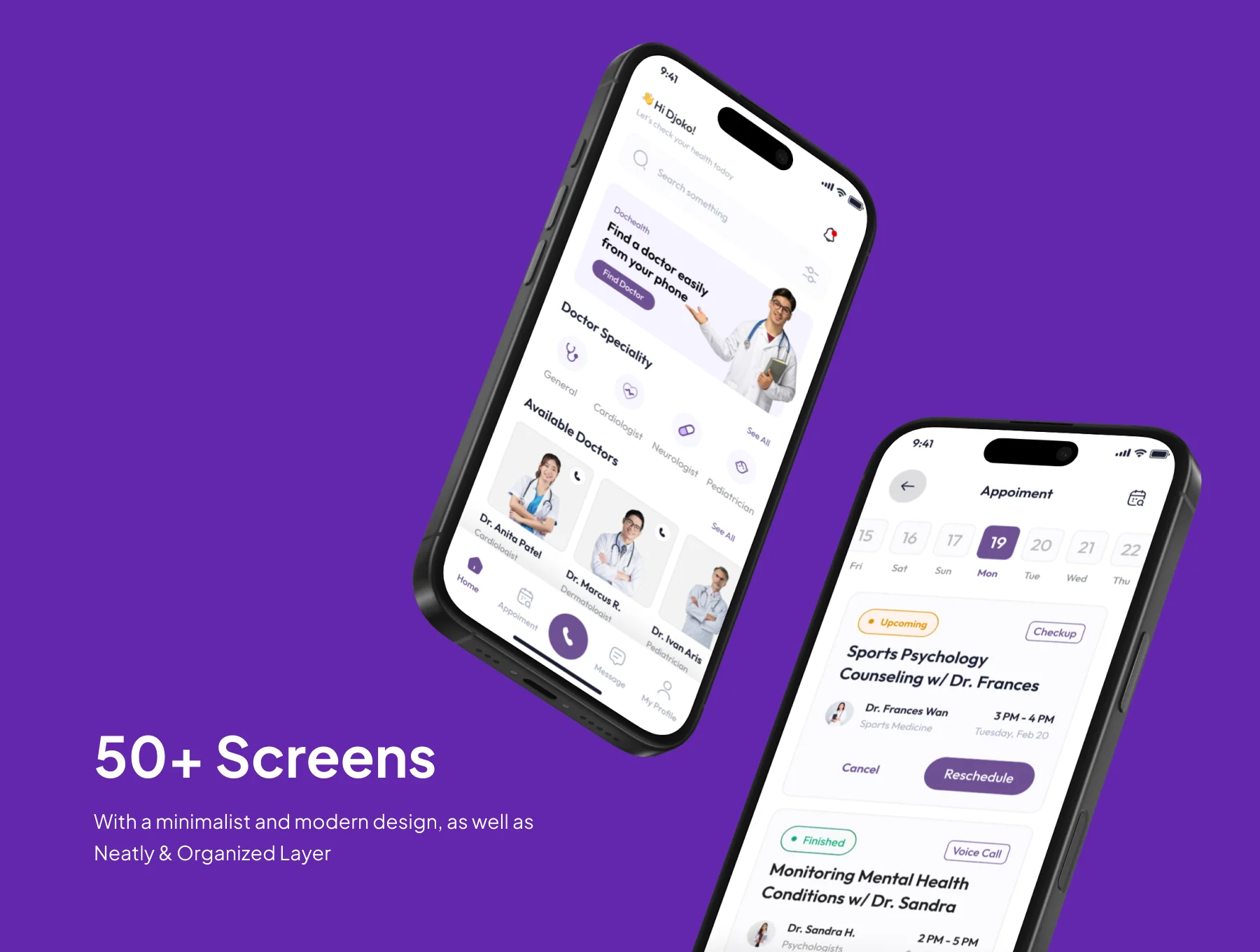 Healio - Medical & Health App UI Kits 3