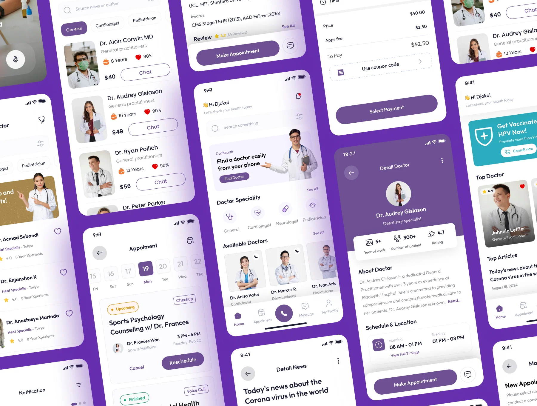 Healio - Medical & Health App UI Kits 5