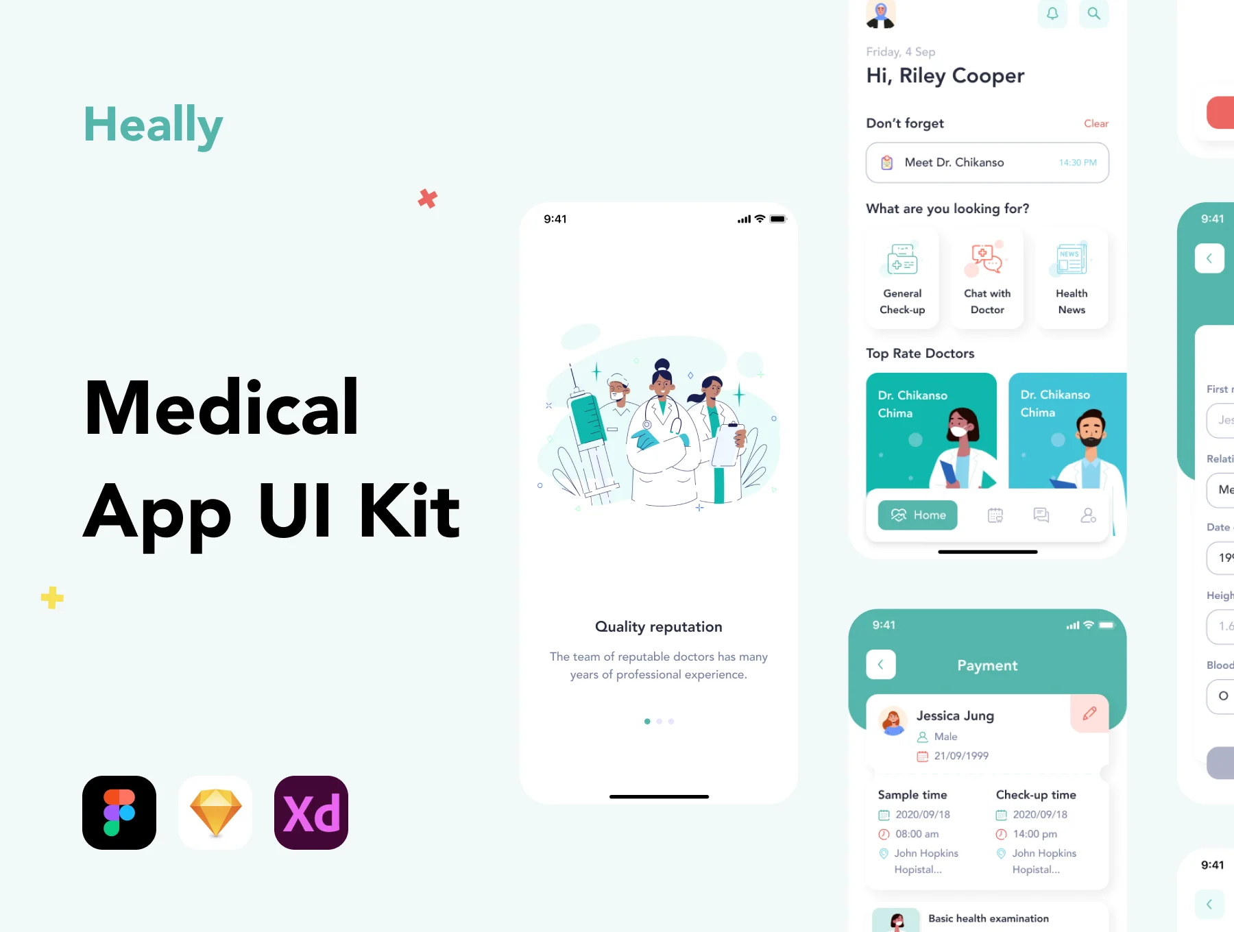 Heally - Medical App UI Kit